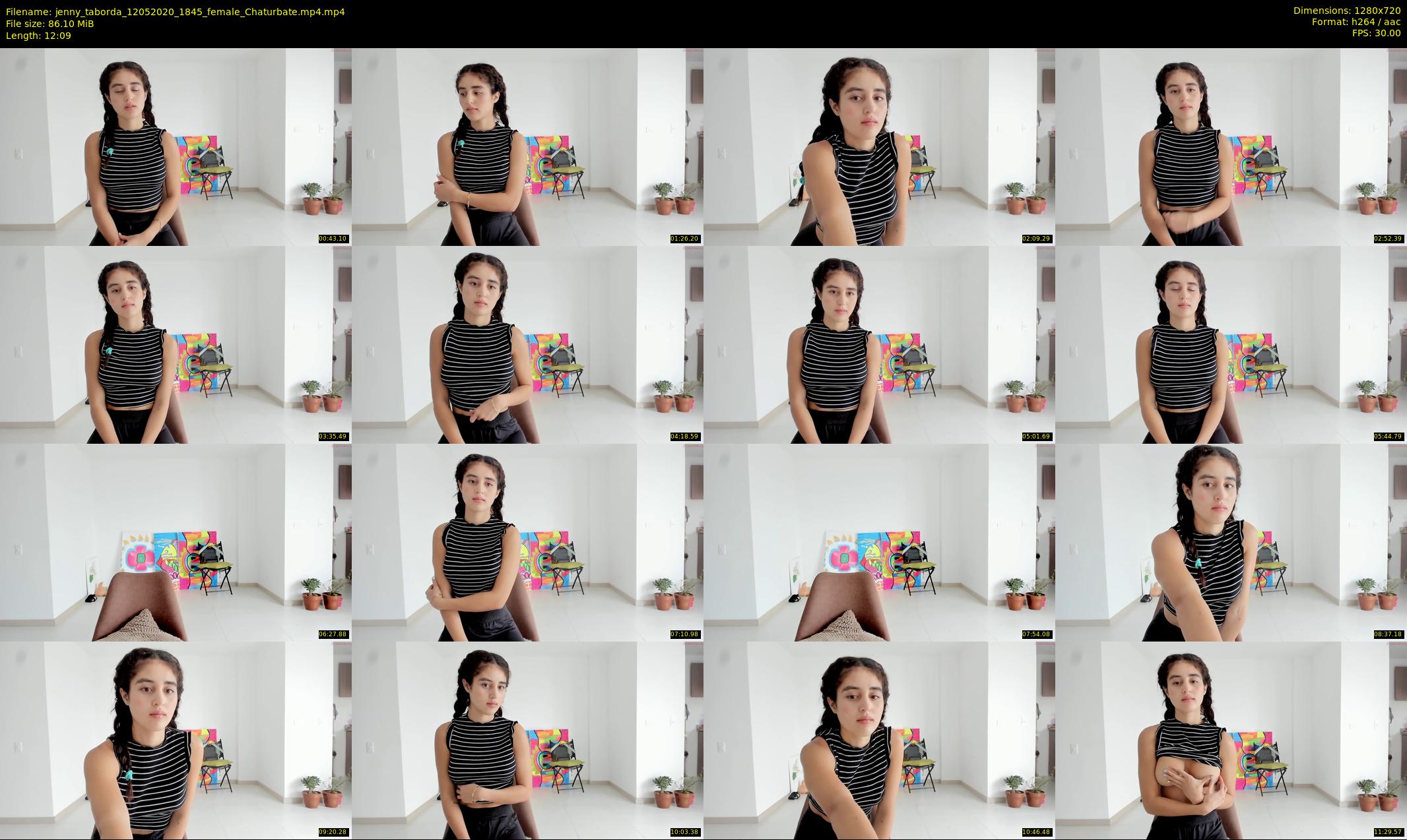 jenny_taborda — 13 minute Chaturbate female cam show recording, 720p, May 12, 2020