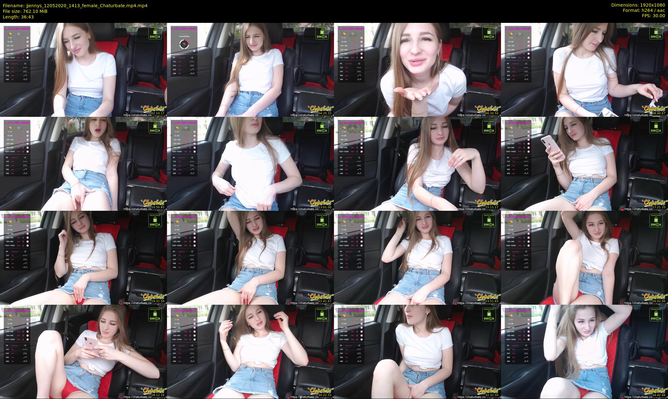 jjennys — 37 minute Chaturbate female cam show recording, 1080p, May 12, 2020
