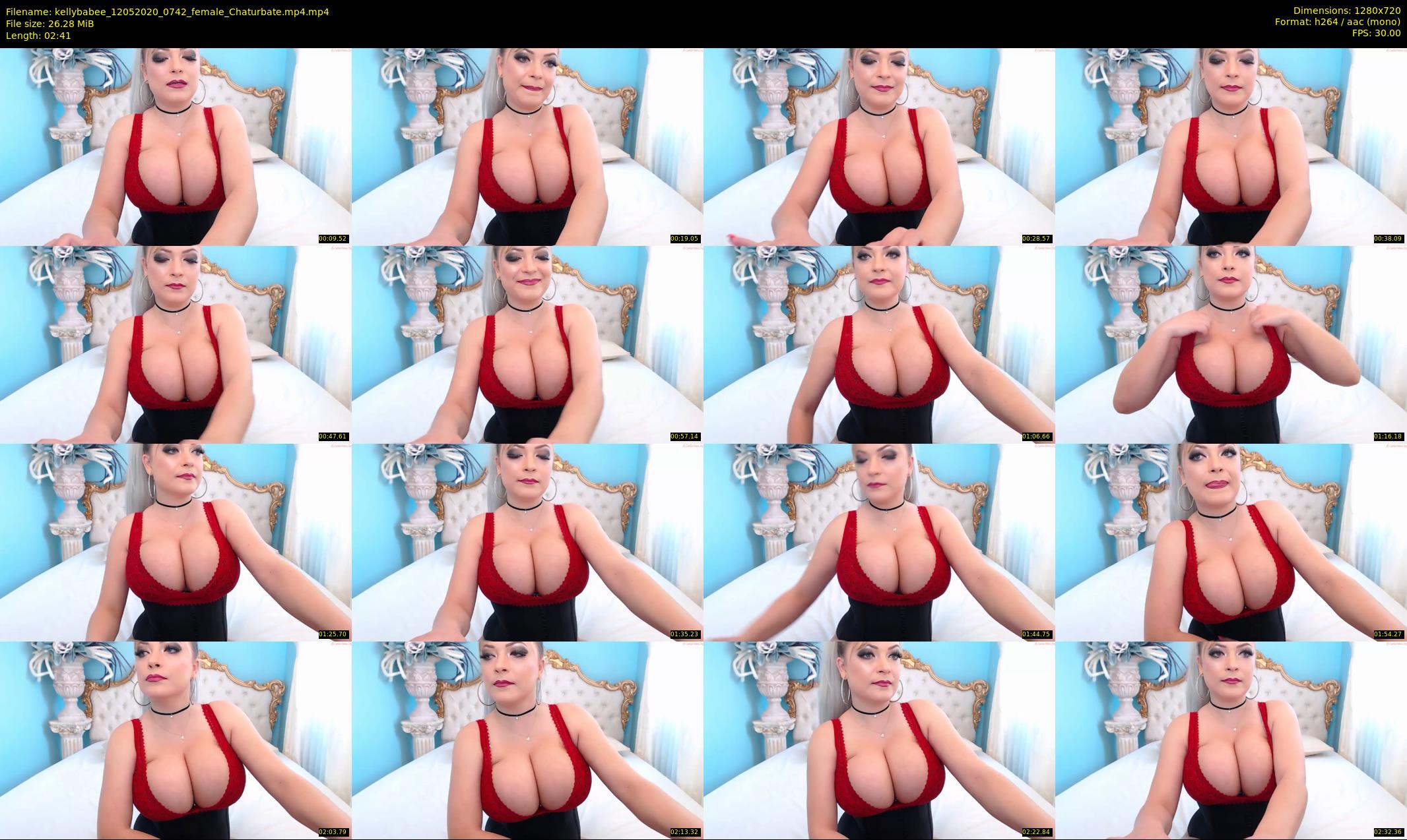 kellybabee — 3 minute Chaturbate female cam show recording, 720p, May 12, 2020