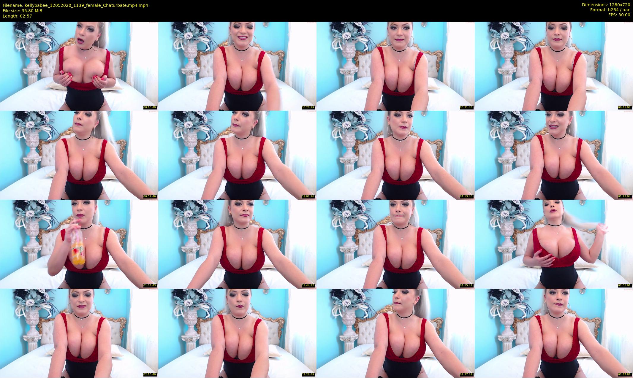 kellybabee — 3 minute Chaturbate female cam show recording, 720p, May 12, 2020
