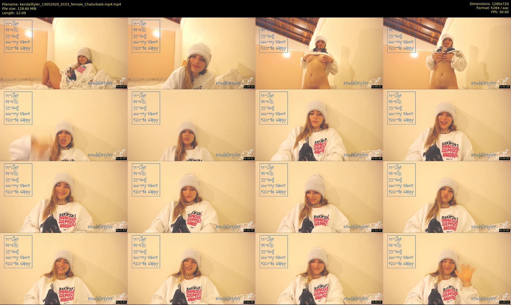 kendalltyler — 13 minute Chaturbate female cam show recording, 720p, May 13, 2020