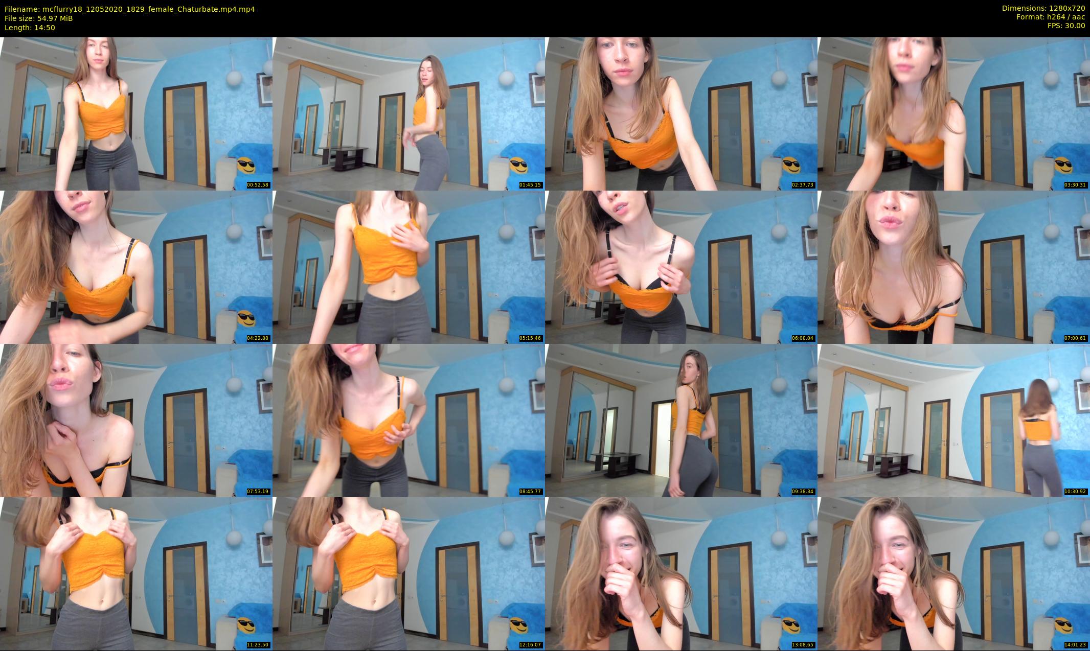 mcflurry18 — 15 minute Chaturbate female cam show recording, 720p, May 12, 2020