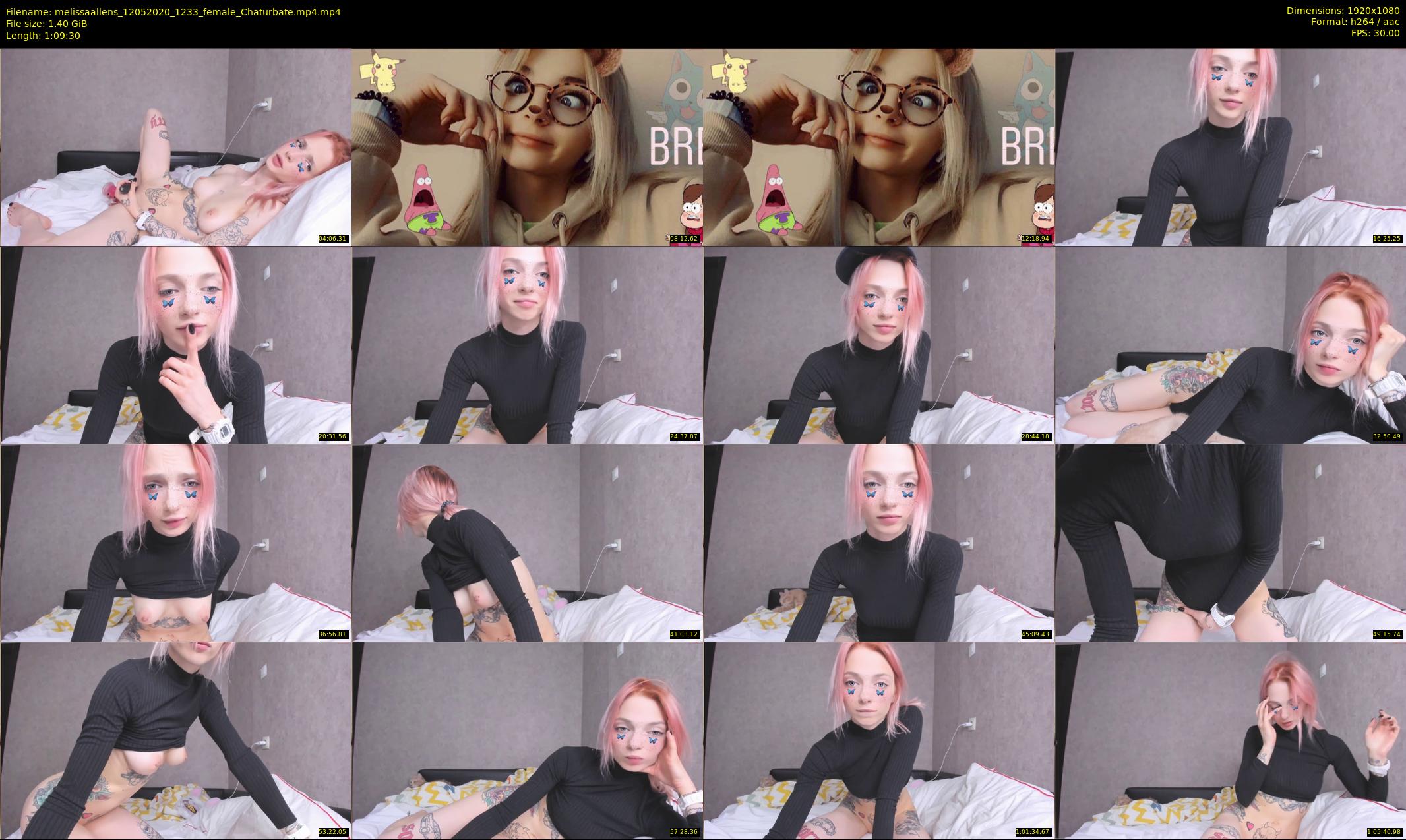 melissaallens — 70 minute Chaturbate female cam show recording, 1080p, May 12, 2020