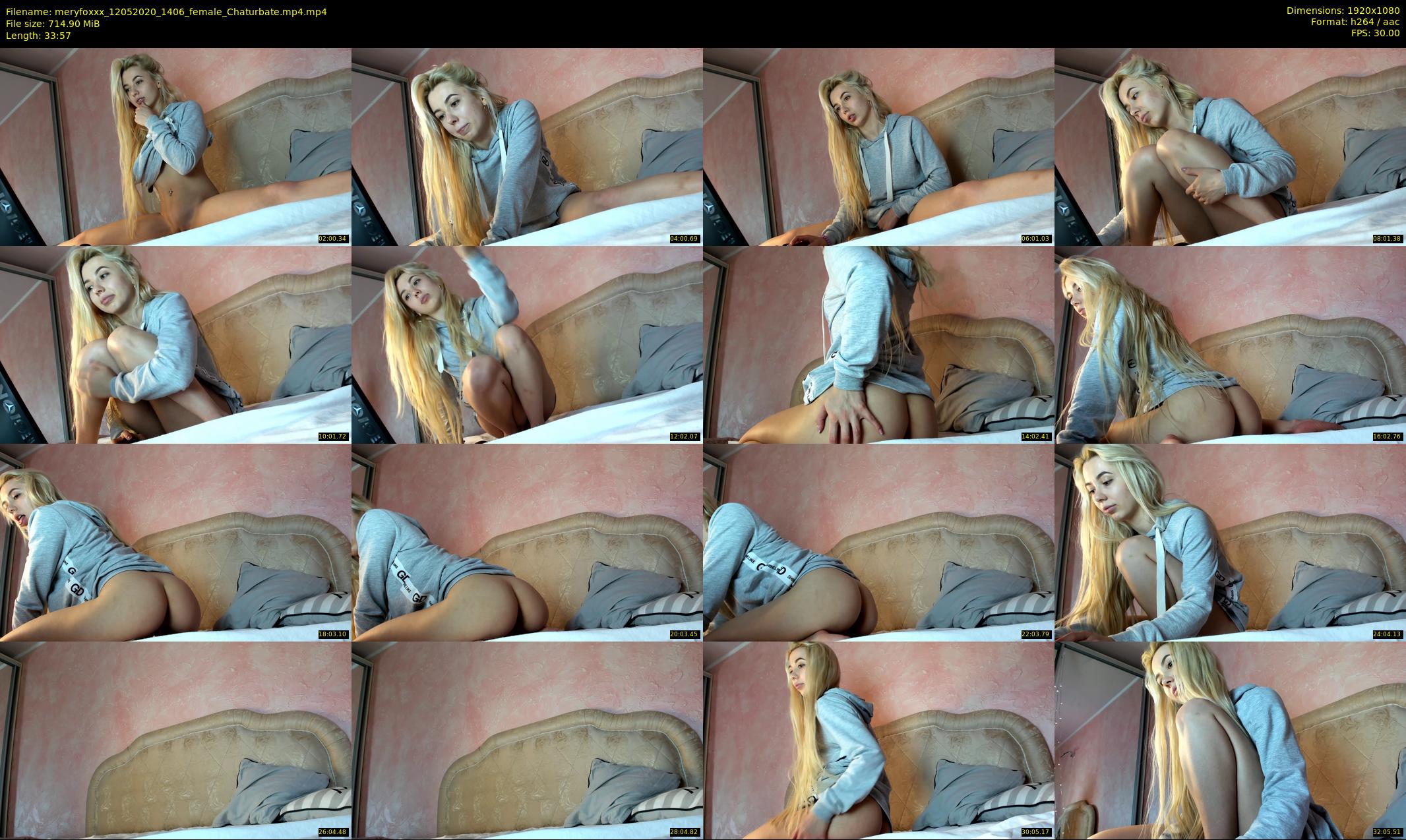 meryfoxxx — 34 minute Chaturbate female cam show recording, 1080p, May 12, 2020