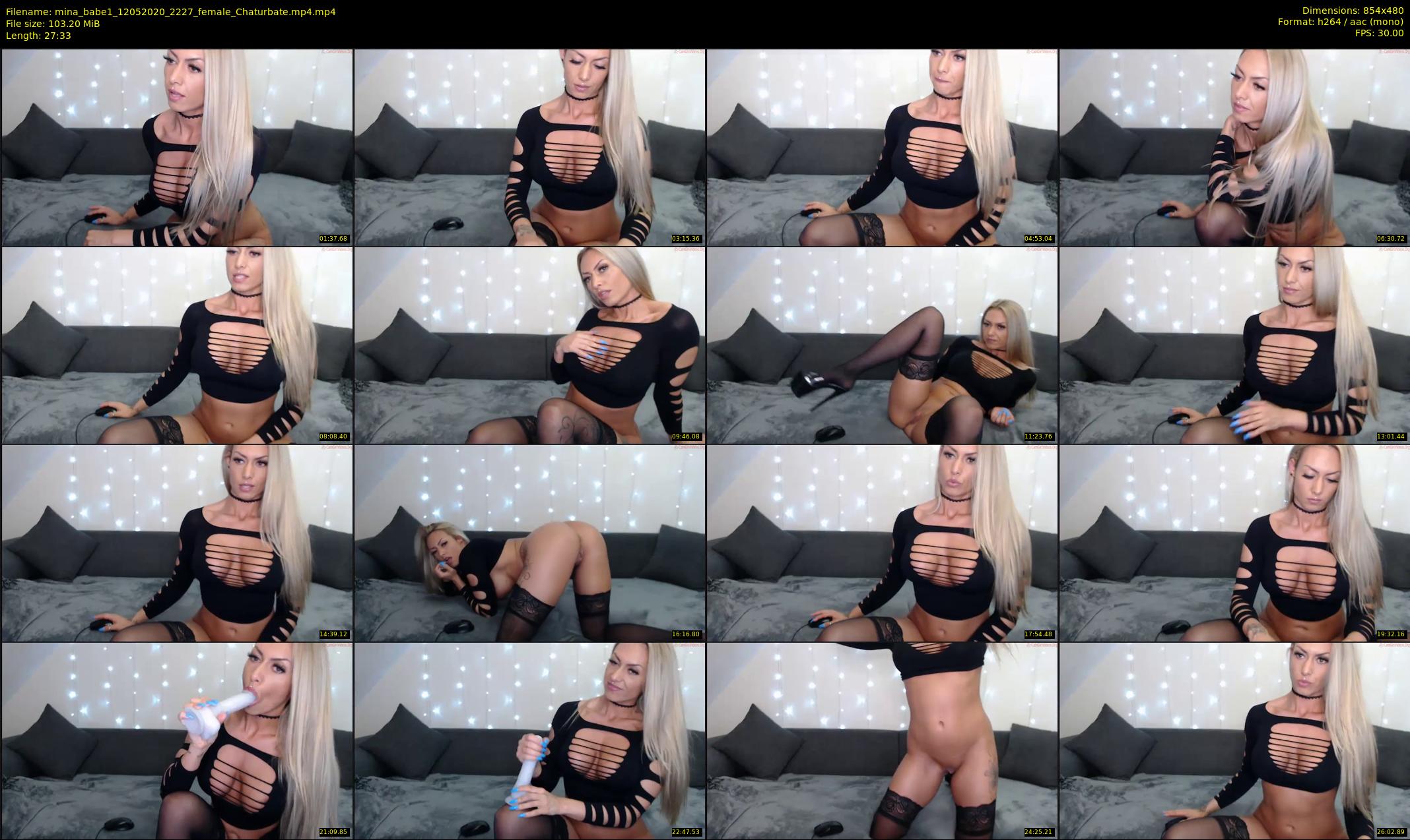 mina_babe1 — 28 minute Chaturbate female cam show recording, 480p, May 12, 2020