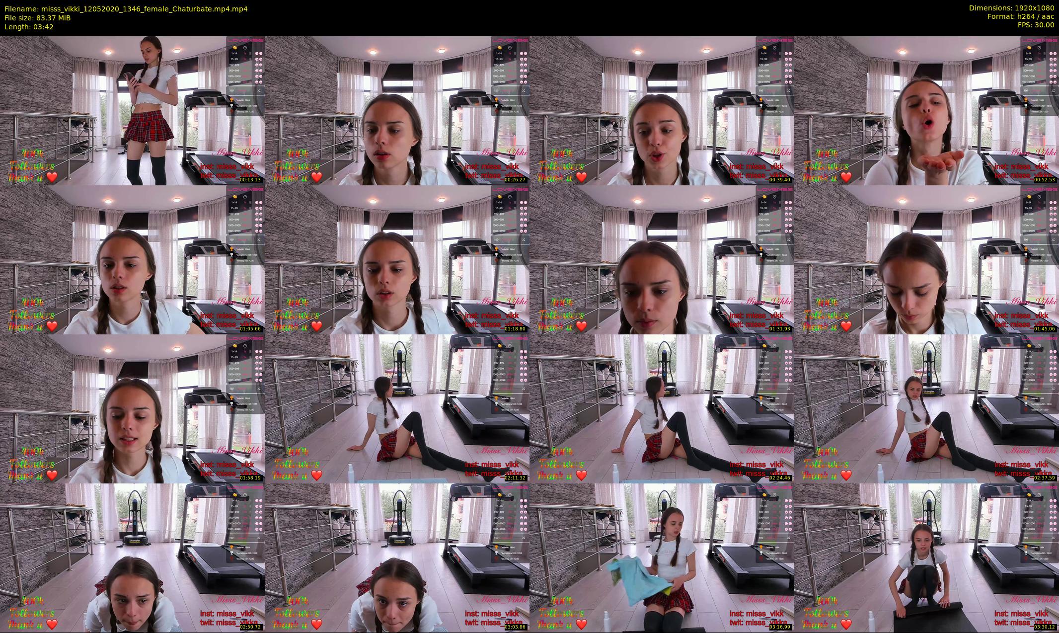 misss_vikki — 4 minute Chaturbate female cam show recording, 1080p, May 12, 2020