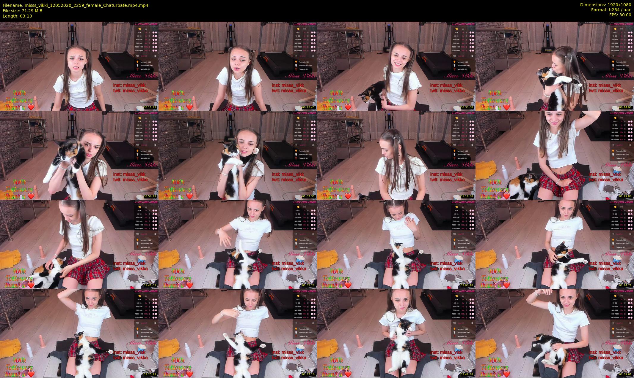 misss_vikki — 4 minute Chaturbate female cam show recording, 1080p, May 12, 2020