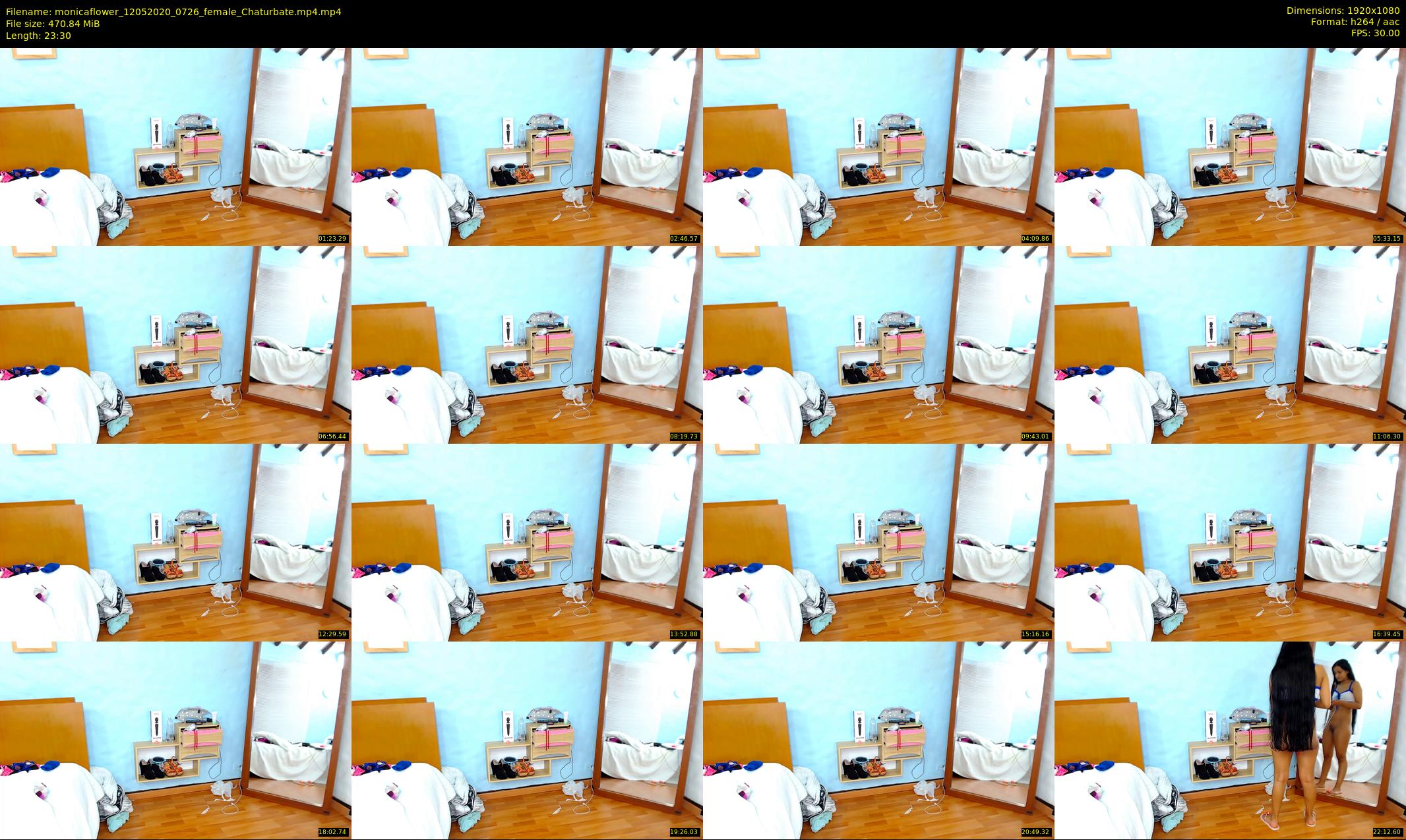 monicaflower — 24 minute Chaturbate female cam show recording, 1080p, May 12, 2020