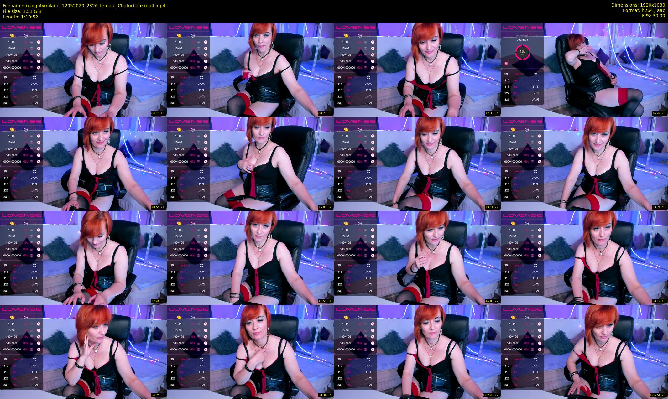 naughtymilane — 71 minute Chaturbate female cam show recording, 1080p, May 12, 2020