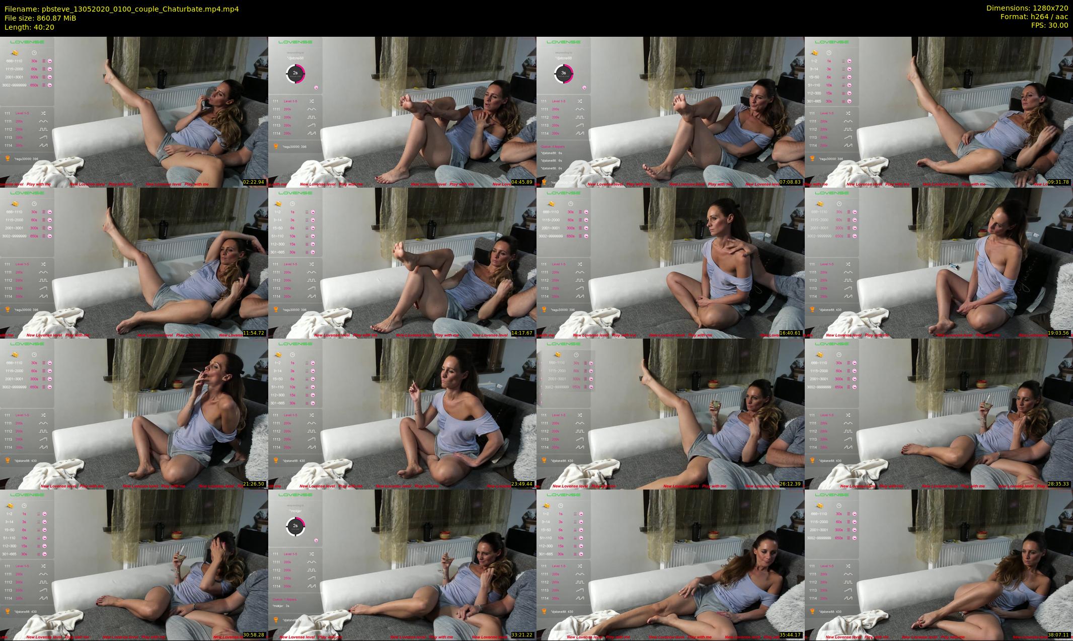 pbsteve — 41 minute Chaturbate couple cam show recording, 720p, May 13, 2020