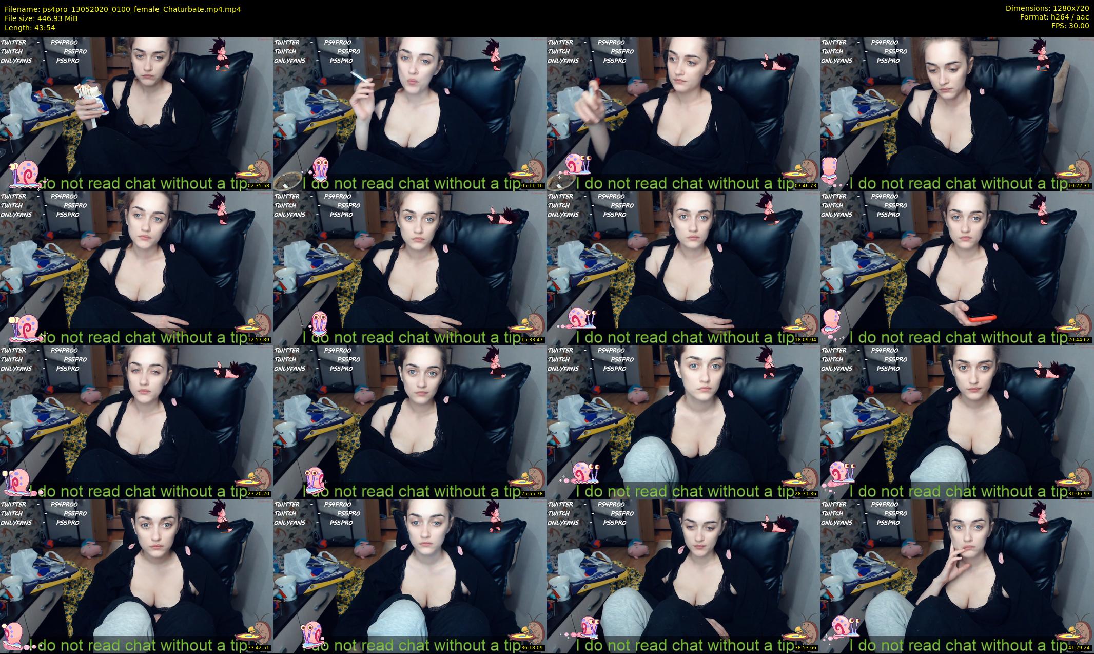 ps4pro — 44 minute Chaturbate female cam show recording, 720p, May 13, 2020