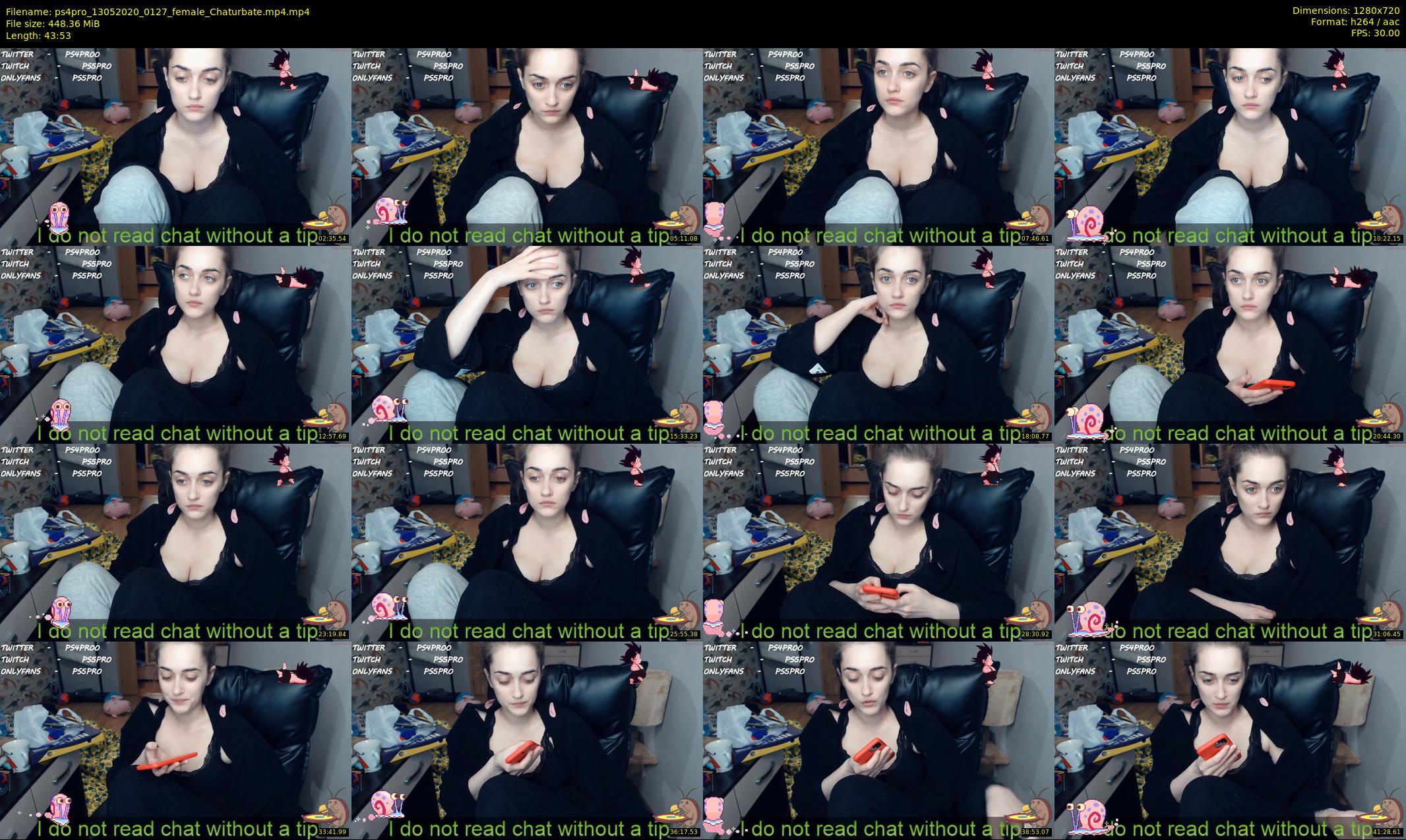 ps4pro — 44 minute Chaturbate female cam show recording, 720p, May 13, 2020