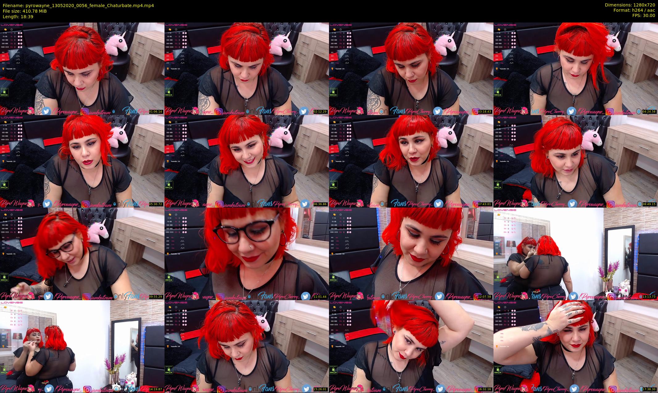 pyrowayne — 19 minute Chaturbate female cam show recording, 720p, May 13, 2020