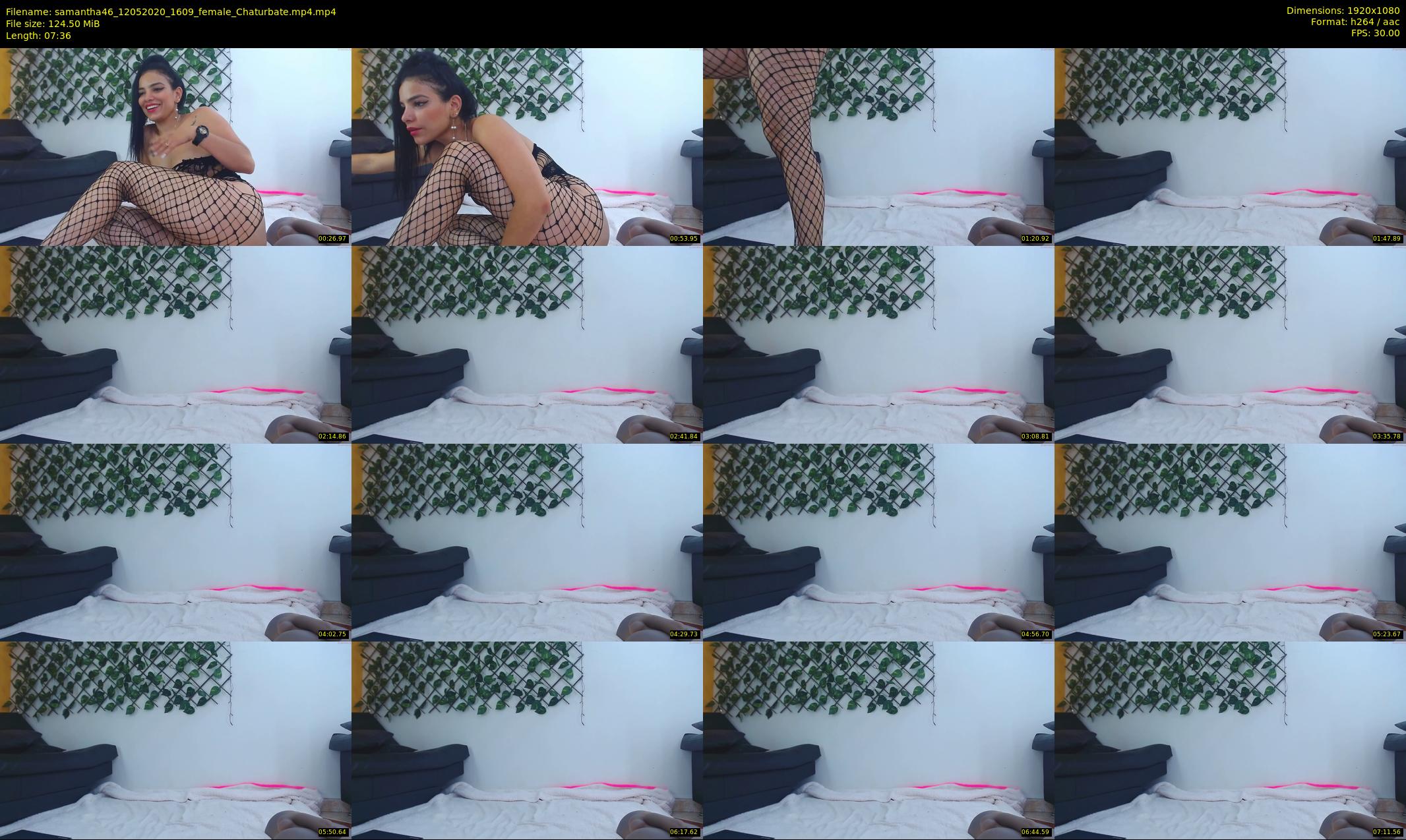 samantha46 — 8 minute Chaturbate female cam show recording, 1080p, May 12, 2020