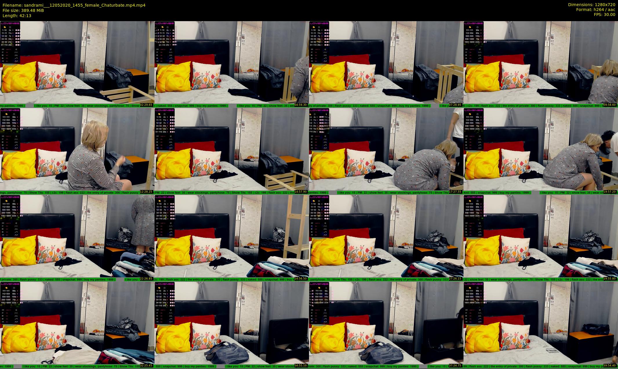 sandrami__ — 43 minute Chaturbate female cam show recording, 720p, May 12, 2020