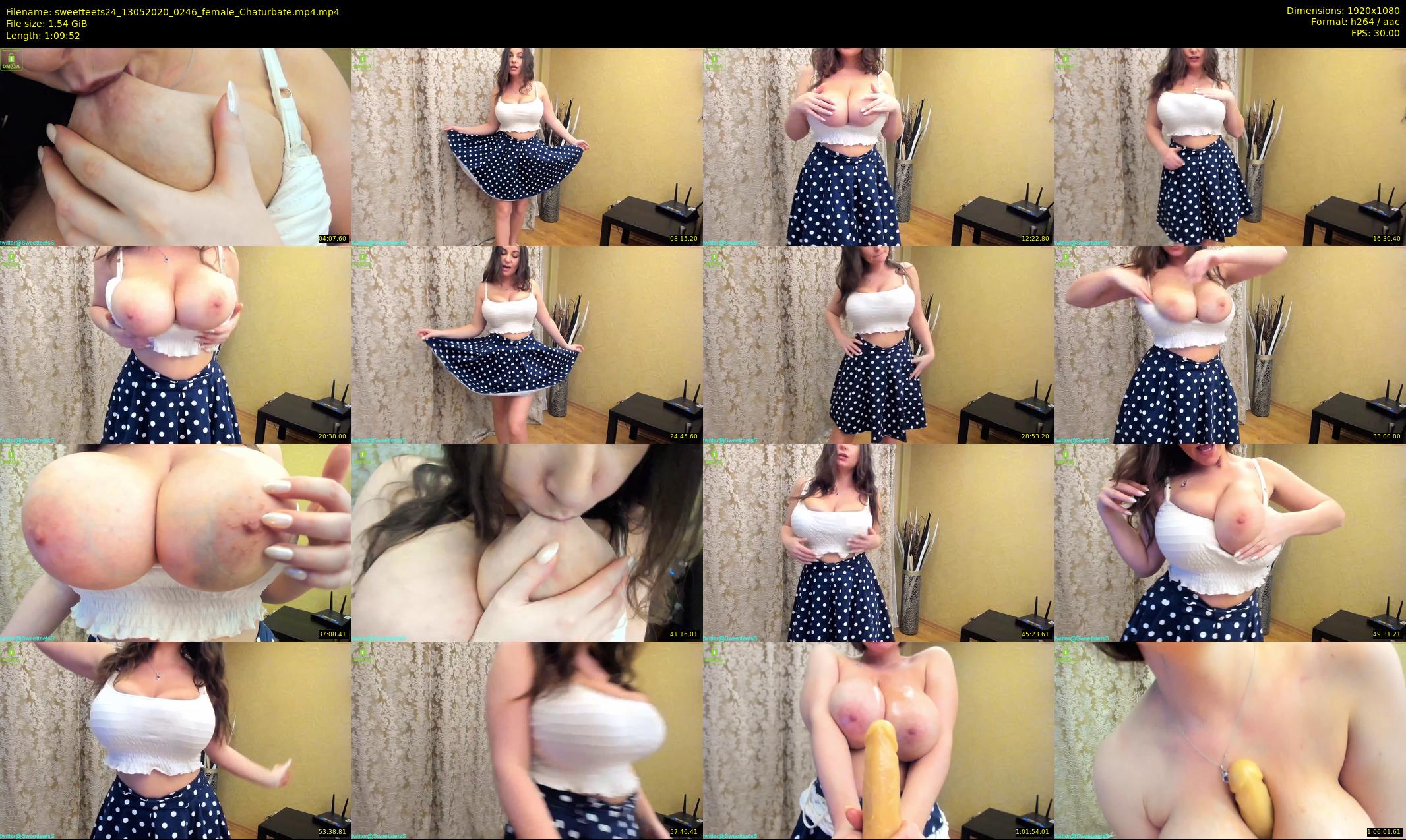 sweetteets24 — 70 minute Chaturbate female cam show recording, 1080p, May 13, 2020