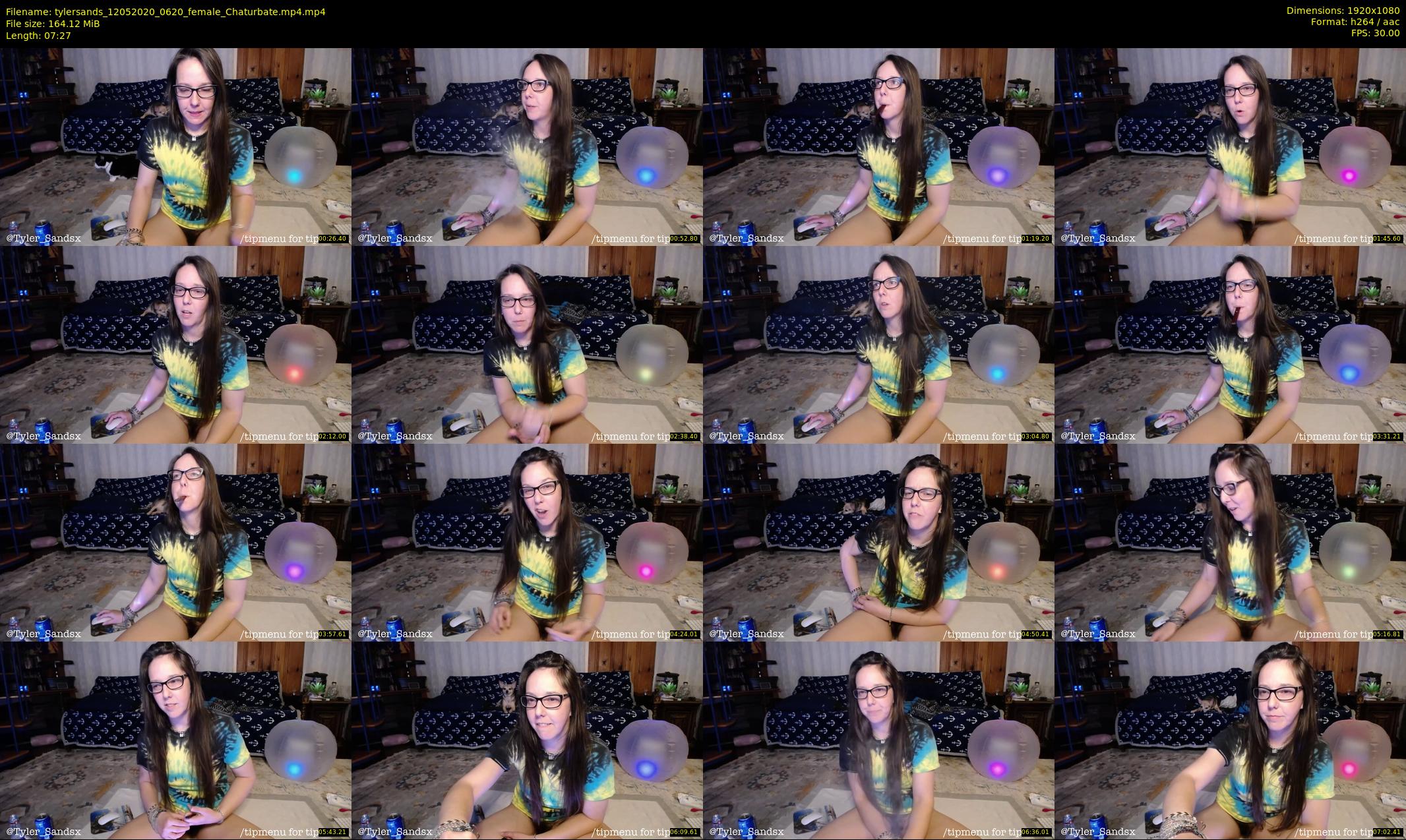 tylersands — 8 minute Chaturbate female cam show recording, 1080p, May 12, 2020