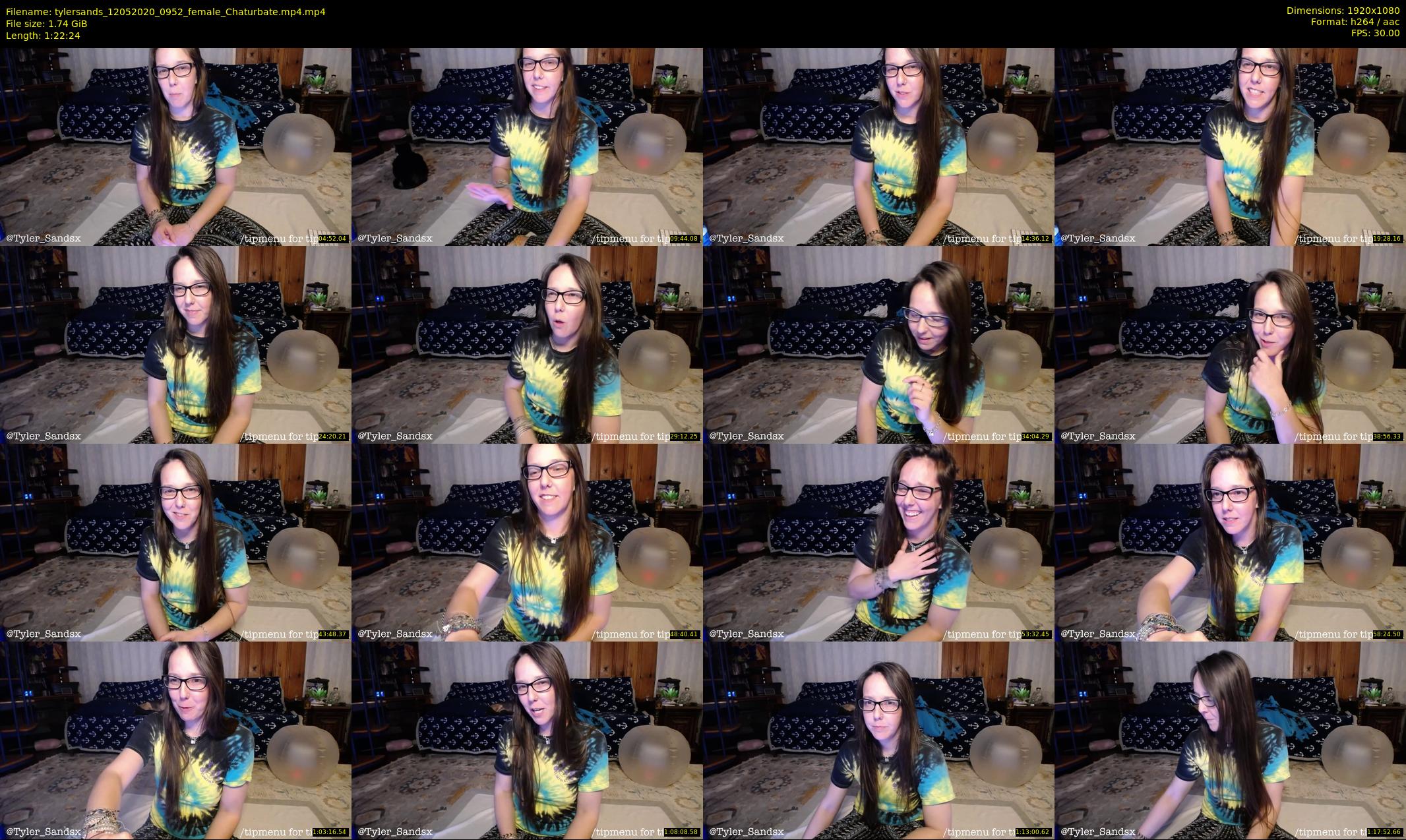 tylersands — 83 minute Chaturbate female cam show recording, 1080p, May 12, 2020