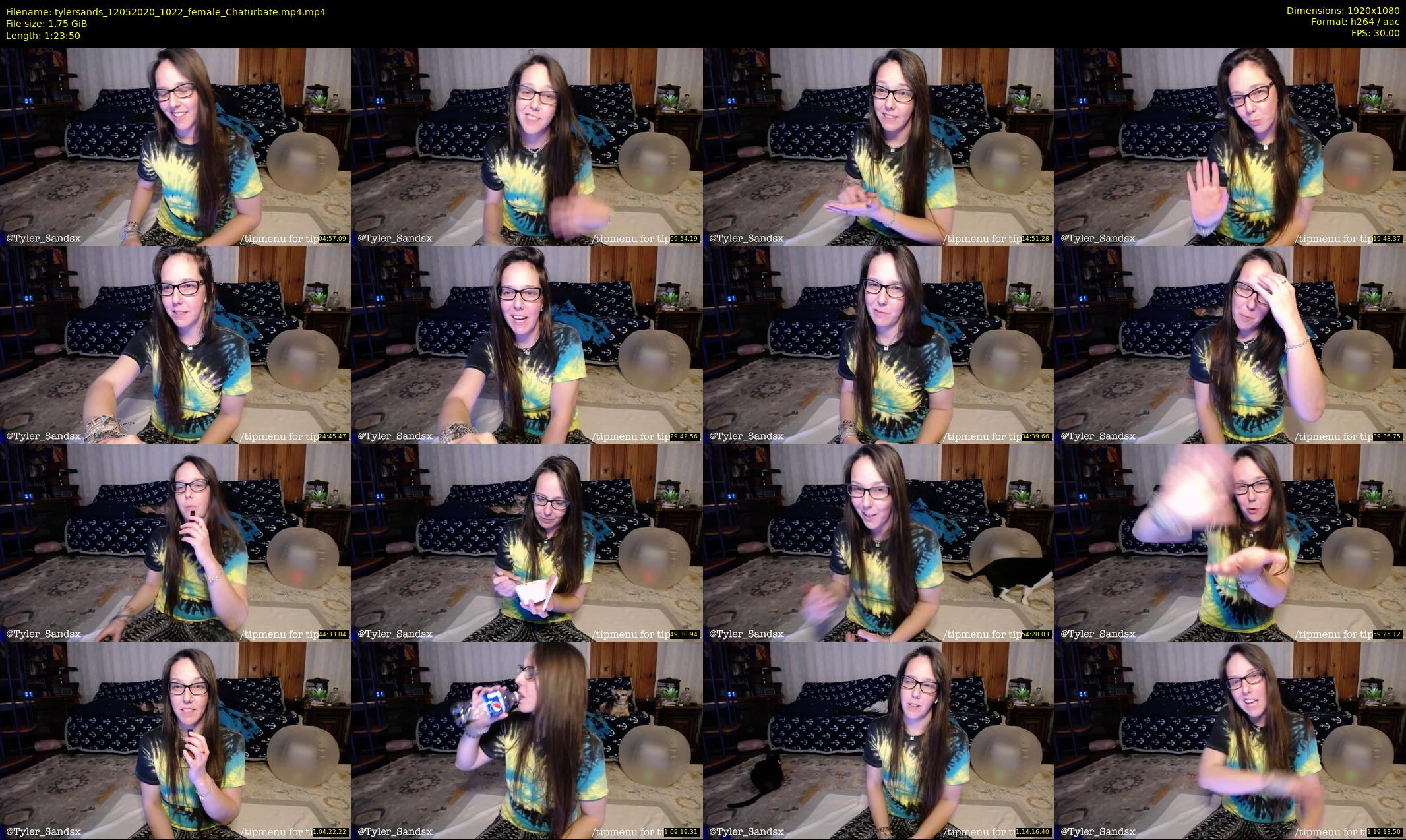 tylersands — 84 minute Chaturbate female cam show recording, 1080p, May 12, 2020