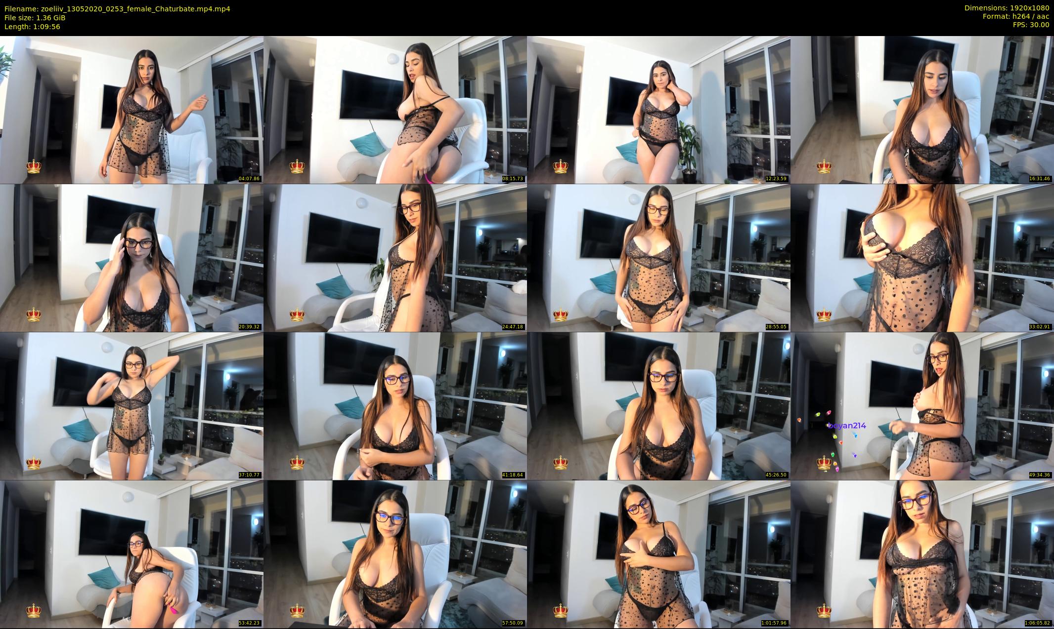 zoeliiv — 70 minute Chaturbate female cam show recording, 1080p, May 13, 2020