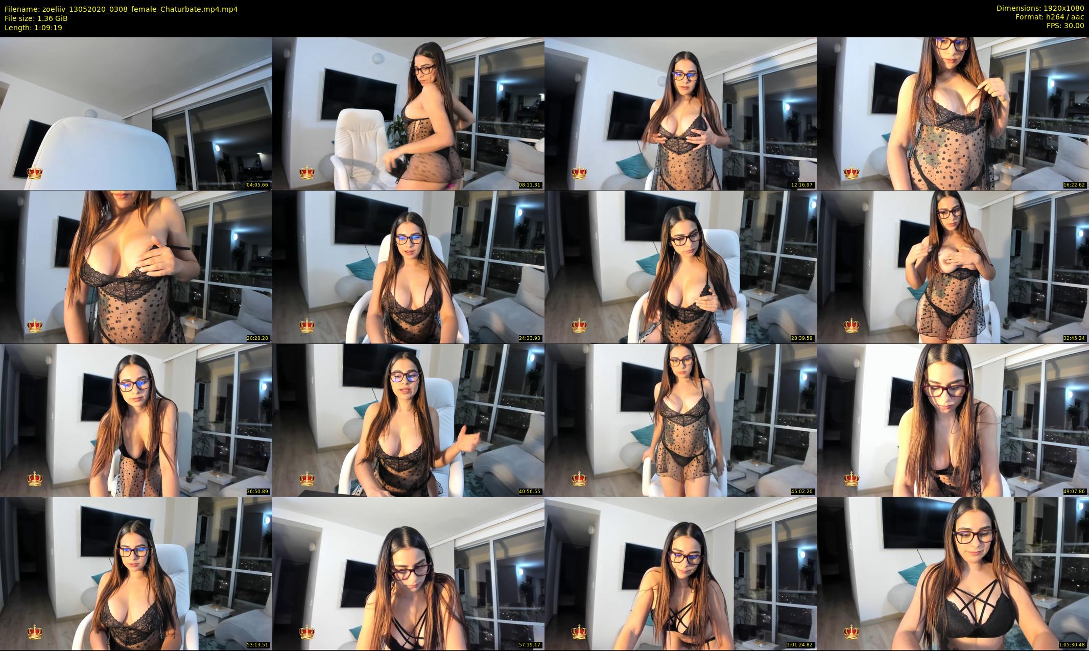 zoeliiv — 70 minute Chaturbate female cam show recording, 1080p, May 13, 2020