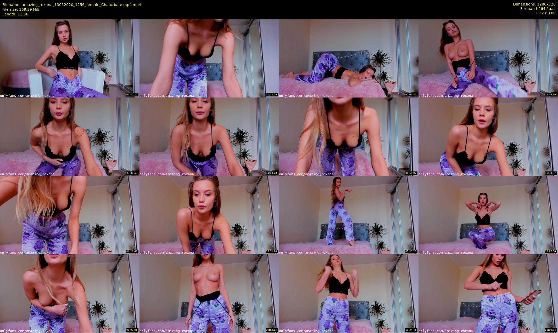 amazing_roxana — 12 minute Chaturbate female cam show recording, 720p, May 13, 2020