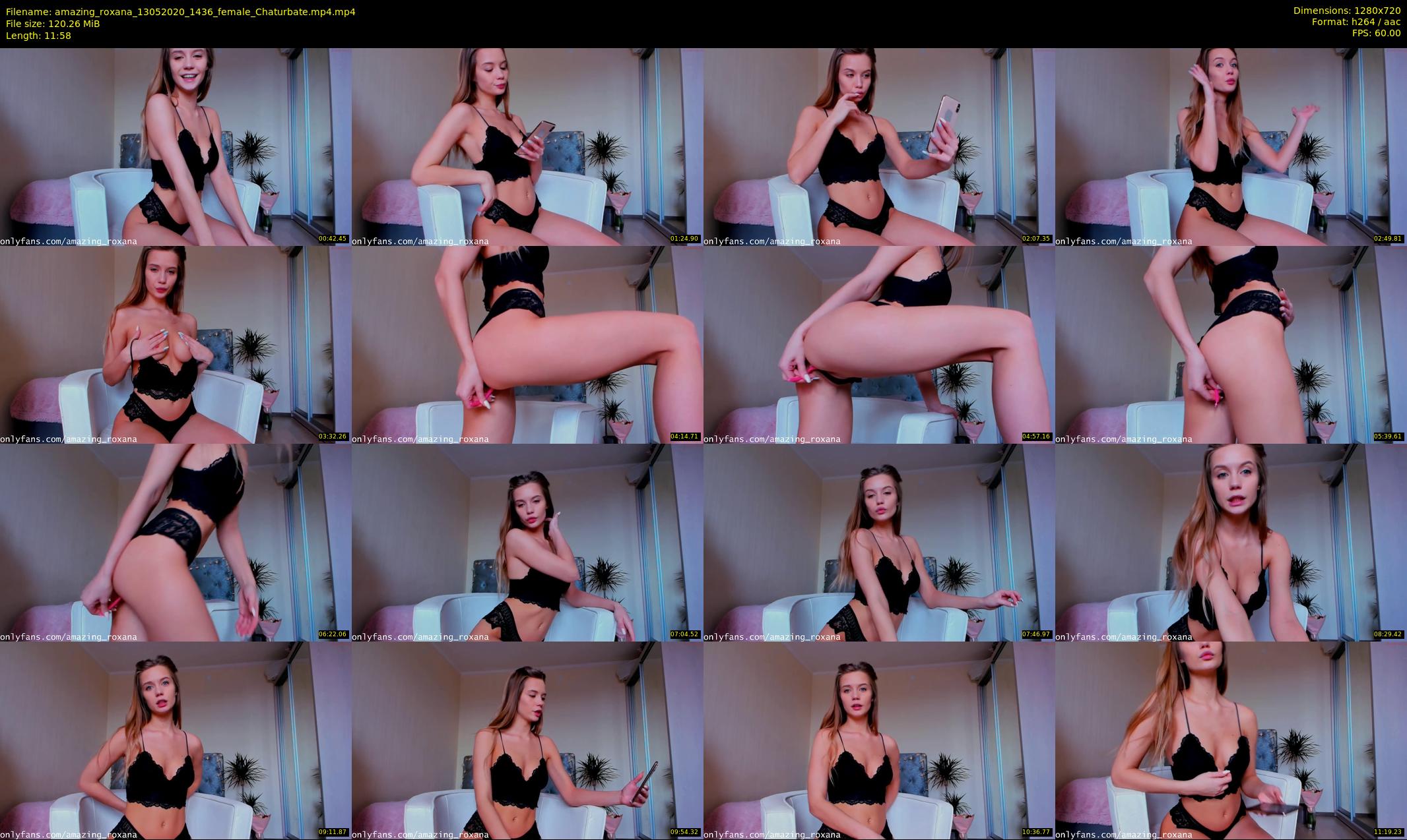 amazing_roxana — 12 minute Chaturbate female cam show recording, 720p, May 13, 2020
