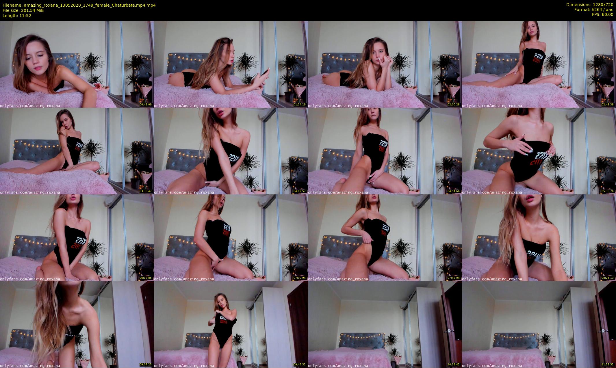 amazing_roxana — 12 minute Chaturbate female cam show recording, 720p, May 13, 2020