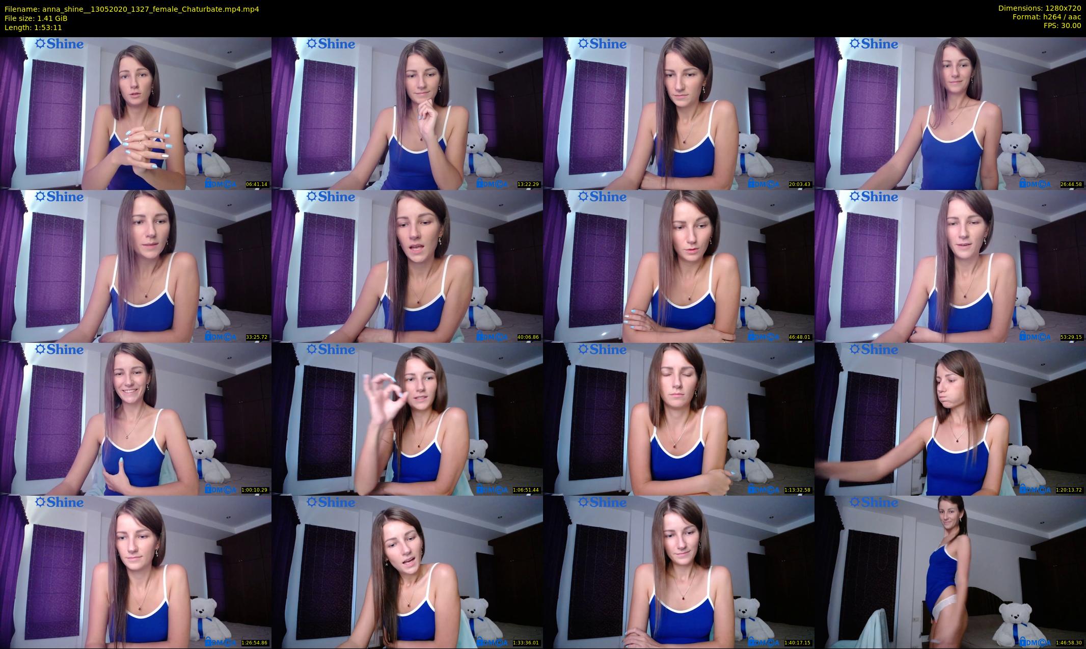 anna_shine_ — 114 minute Chaturbate female cam show recording, 720p, May 13, 2020
