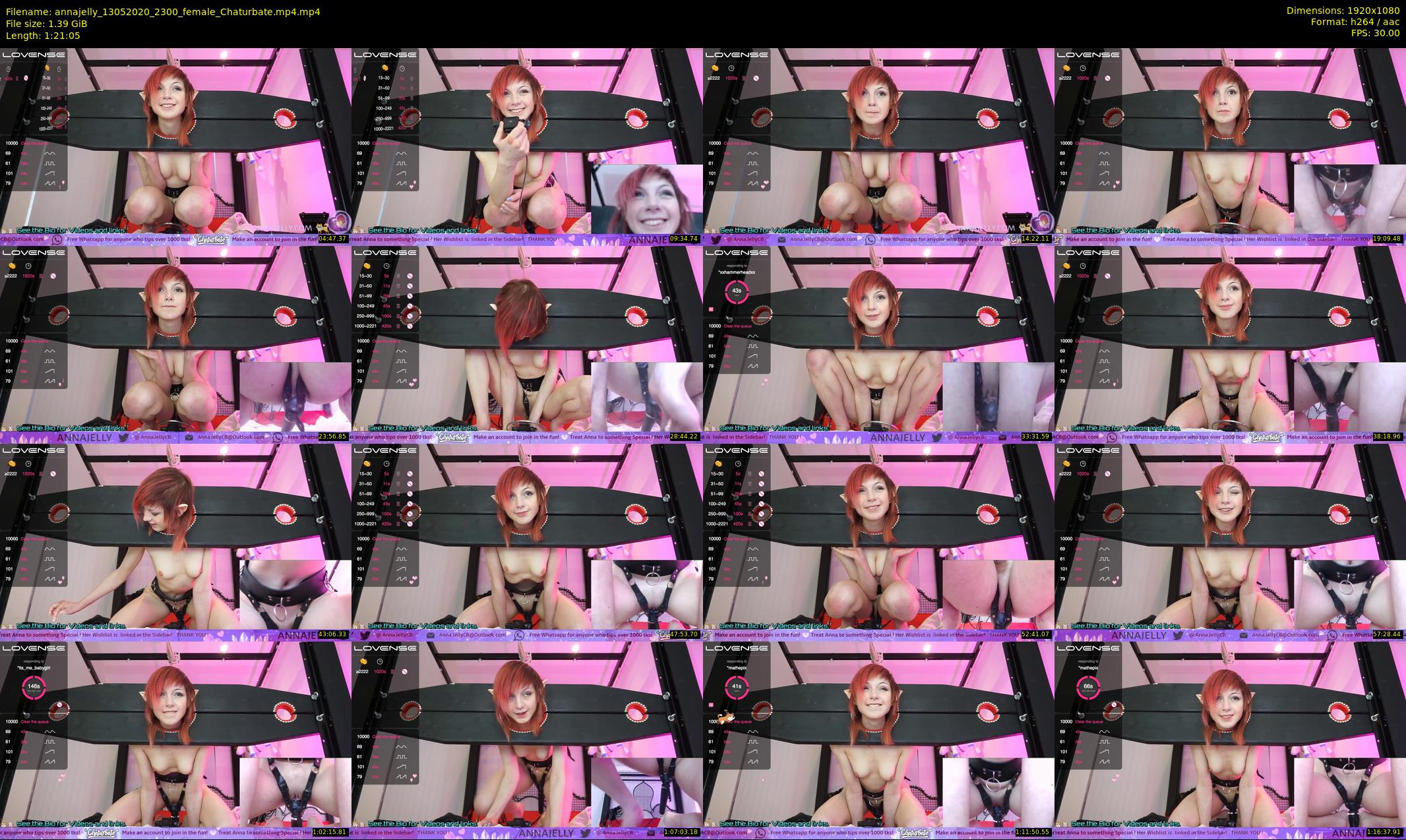 annajelly — 82 minute Chaturbate couple cam show recording, 1080p, May 13, 2020