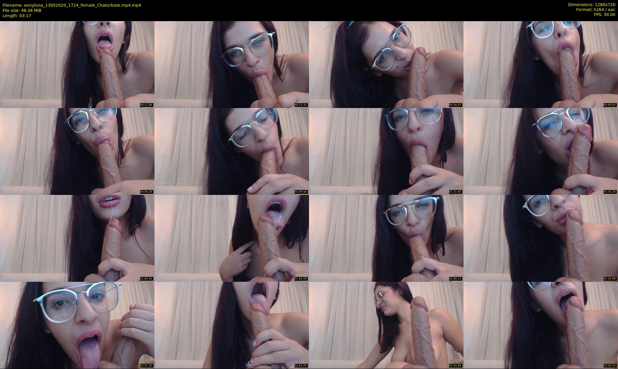 annyluna — 4 minute Chaturbate female cam show recording, 720p, May 13, 2020