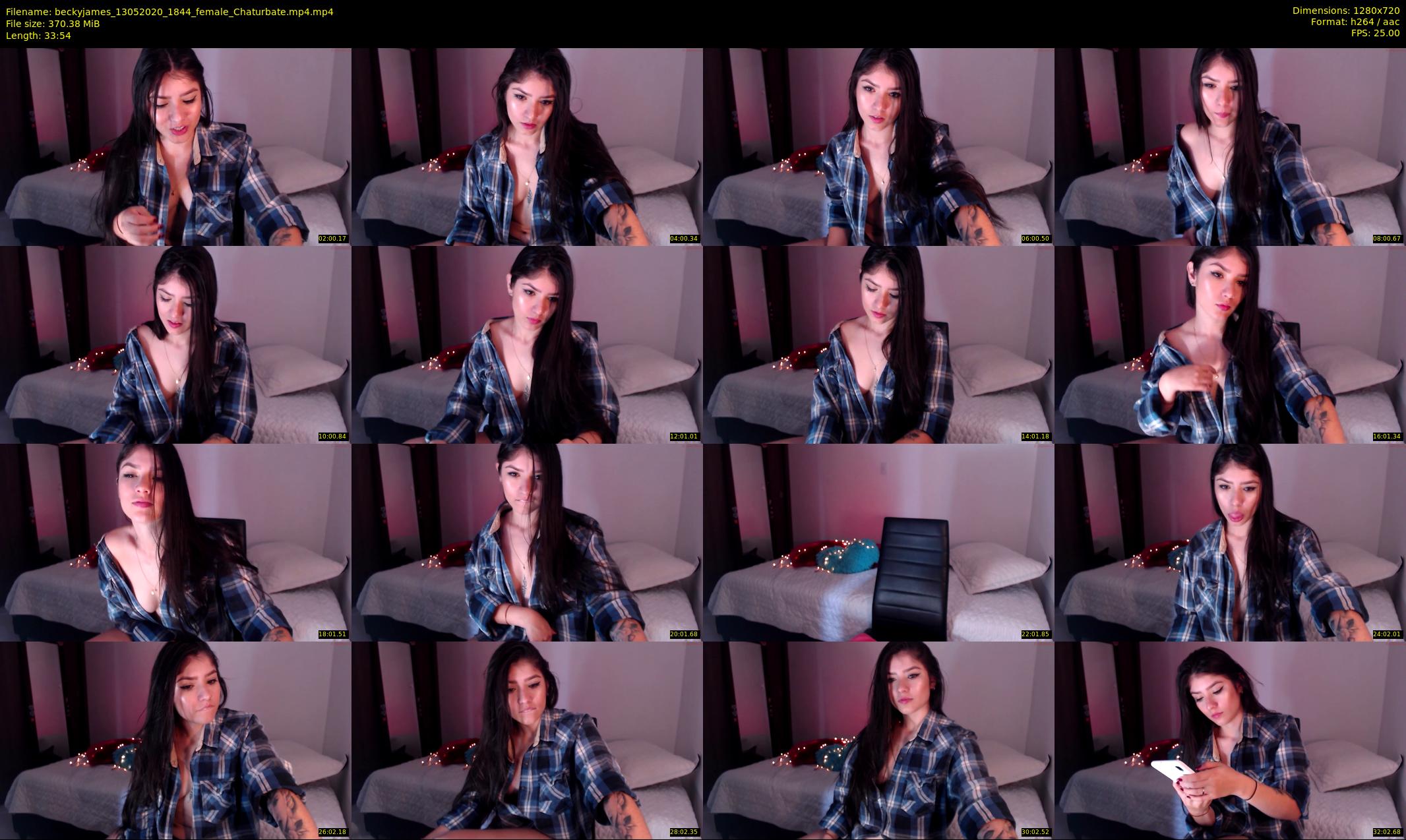 beckyjames — 34 minute Chaturbate female cam show recording, 720p, May 13, 2020