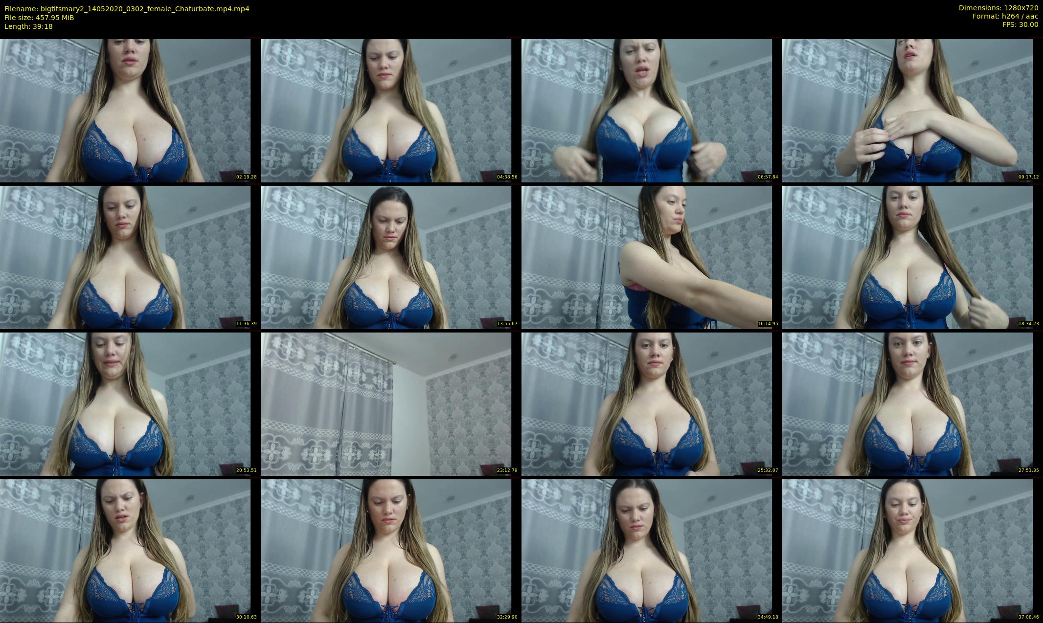 bigtitsmary2 — 40 minute Chaturbate female cam show recording, 720p, May 14, 2020