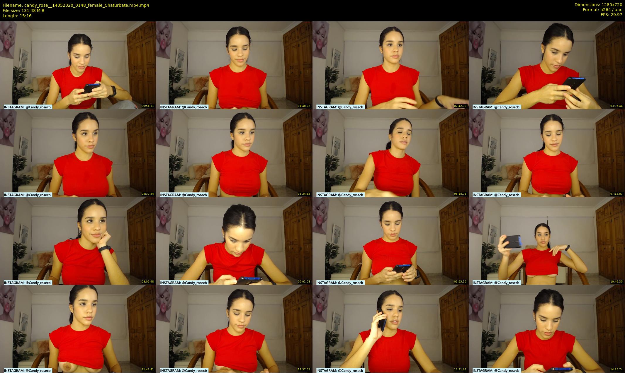 candy_rose_ — 16 minute Chaturbate female cam show recording, 720p, May 14, 2020