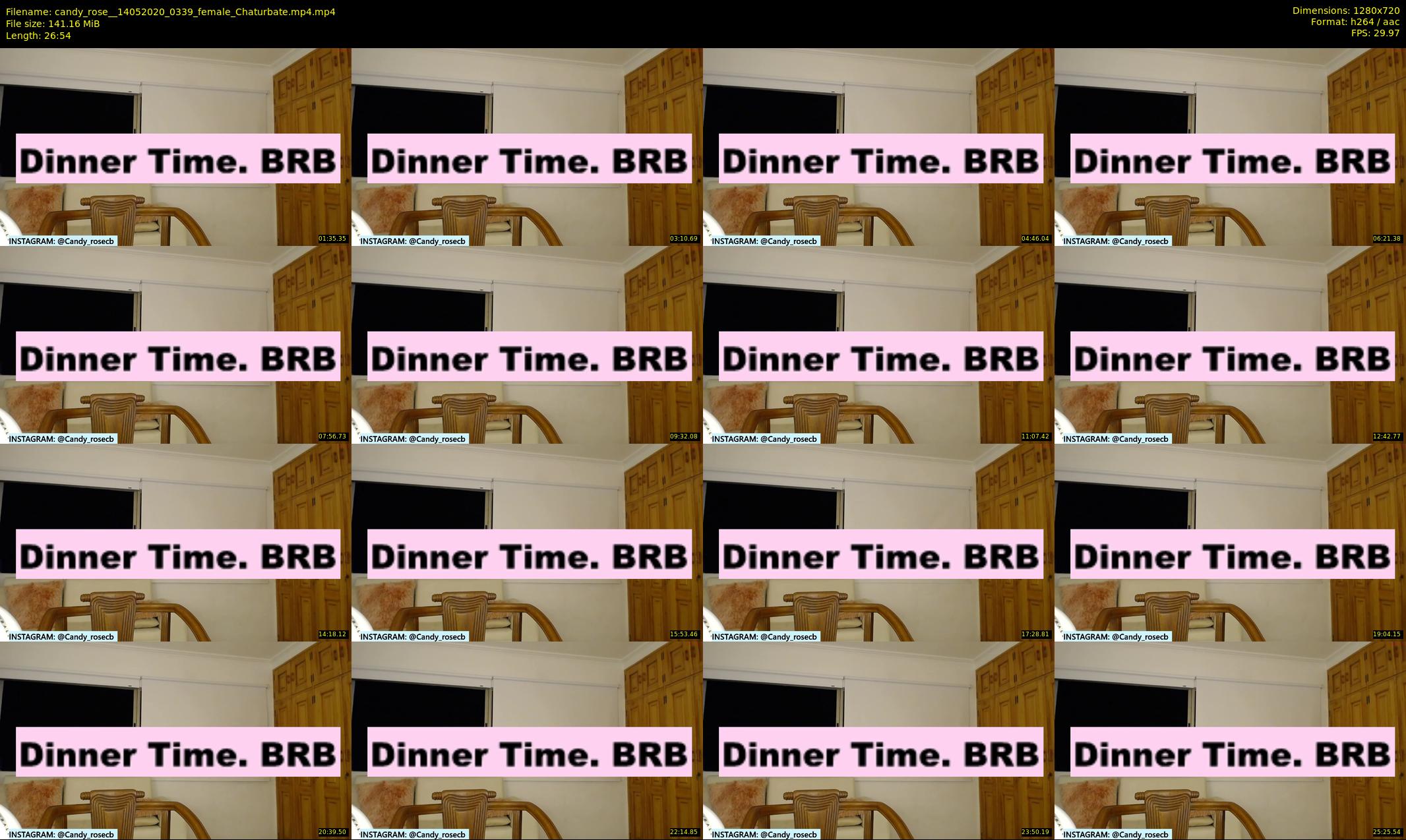 candy_rose_ — 27 minute Chaturbate female cam show recording, 720p, May 14, 2020