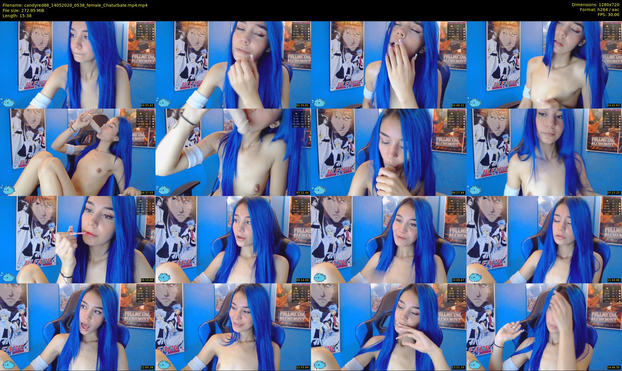 candyred88 — 16 minute Chaturbate female cam show recording, 720p, May 14, 2020