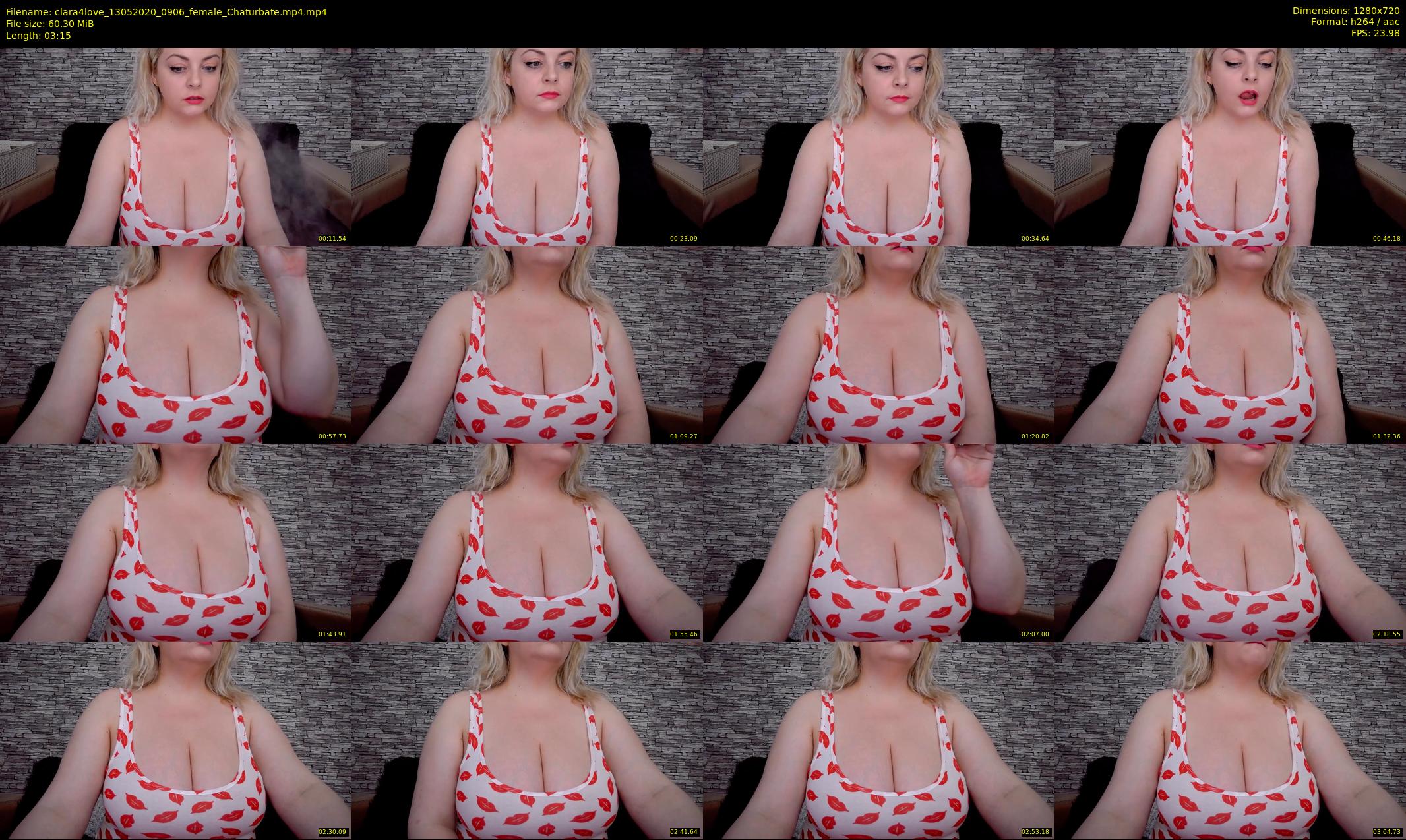 clara4love — 4 minute Chaturbate female cam show recording, 720p, May 13, 2020