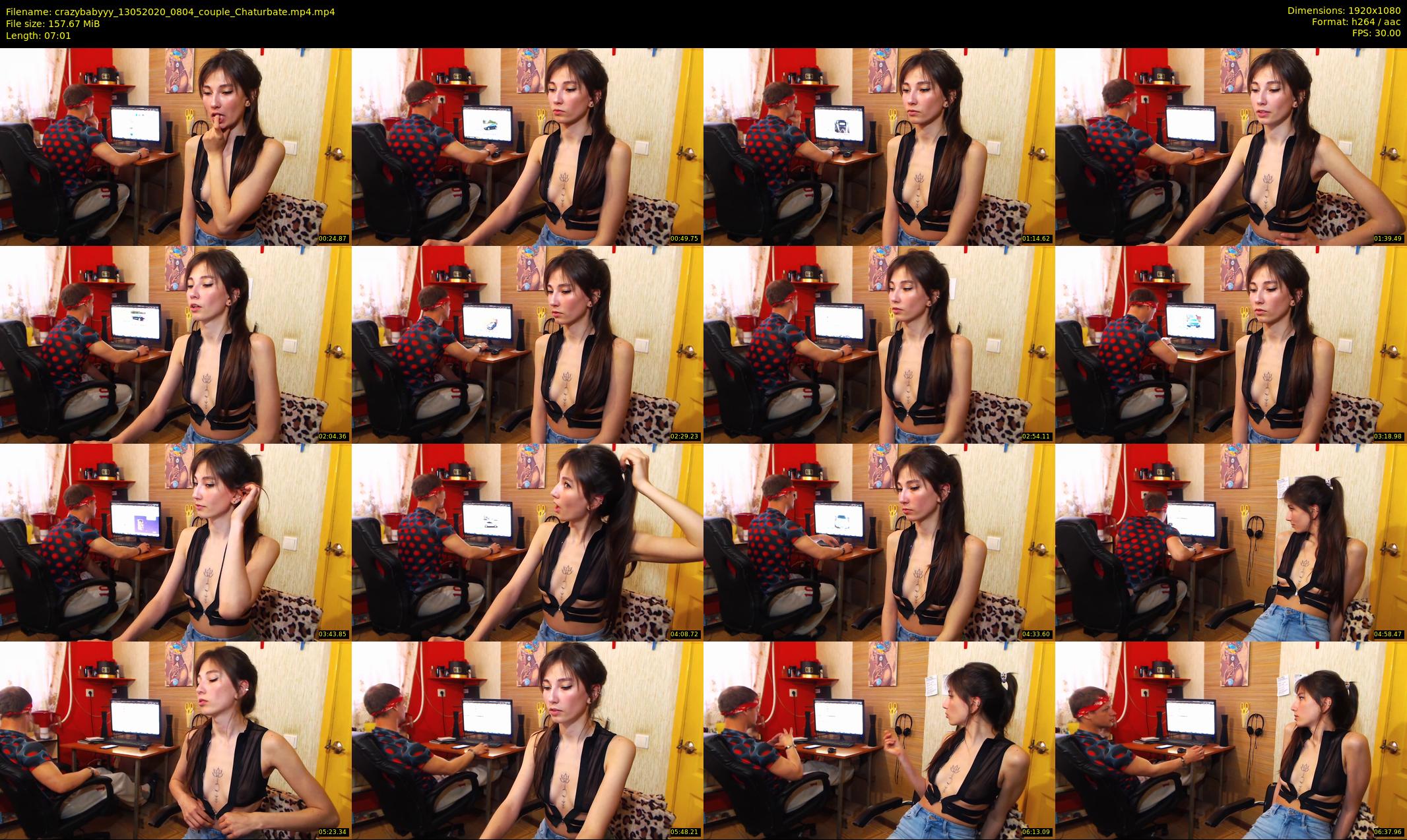 crazybabyyy — 8 minute Chaturbate couple cam show recording, 1080p, May 13, 2020