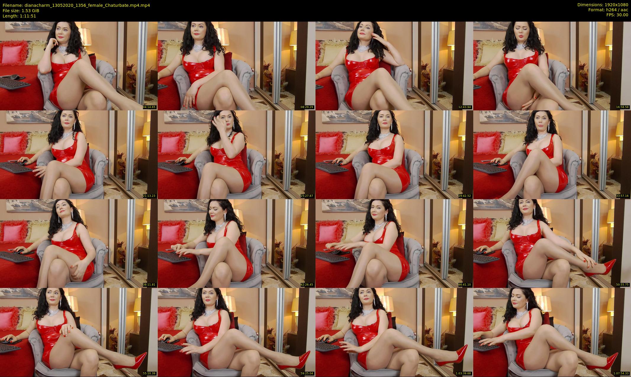 dianacharm — 72 minute Chaturbate female cam show recording, 1080p, May 13, 2020