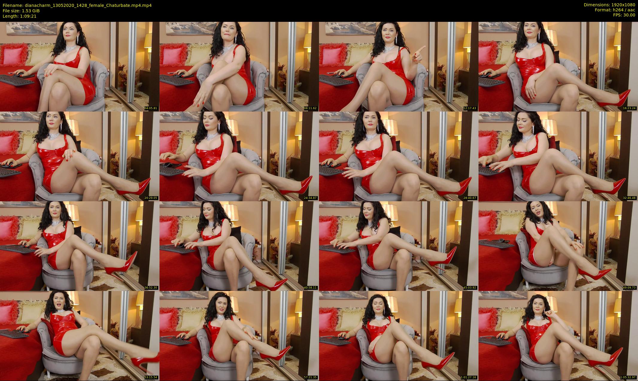 dianacharm — 70 minute Chaturbate female cam show recording, 1080p, May 13, 2020