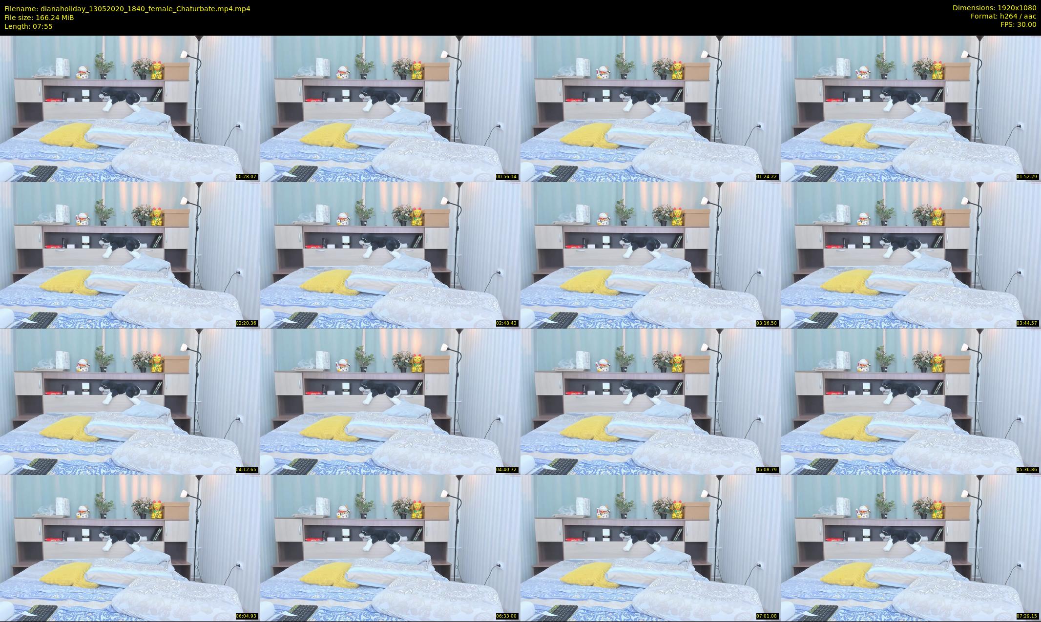 dianaholiday — 8 minute Chaturbate female cam show recording, 1080p, May 13, 2020