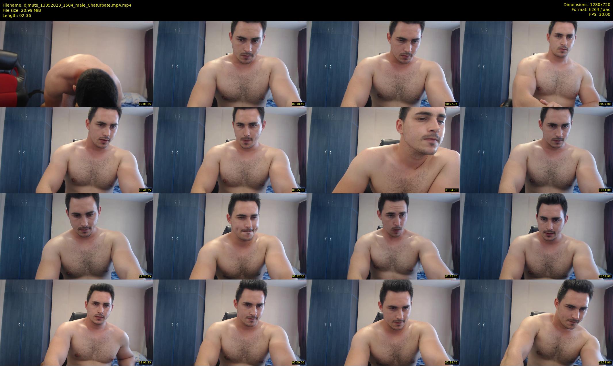 djmute — 3 minute Chaturbate male cam show recording, 720p, May 13, 2020