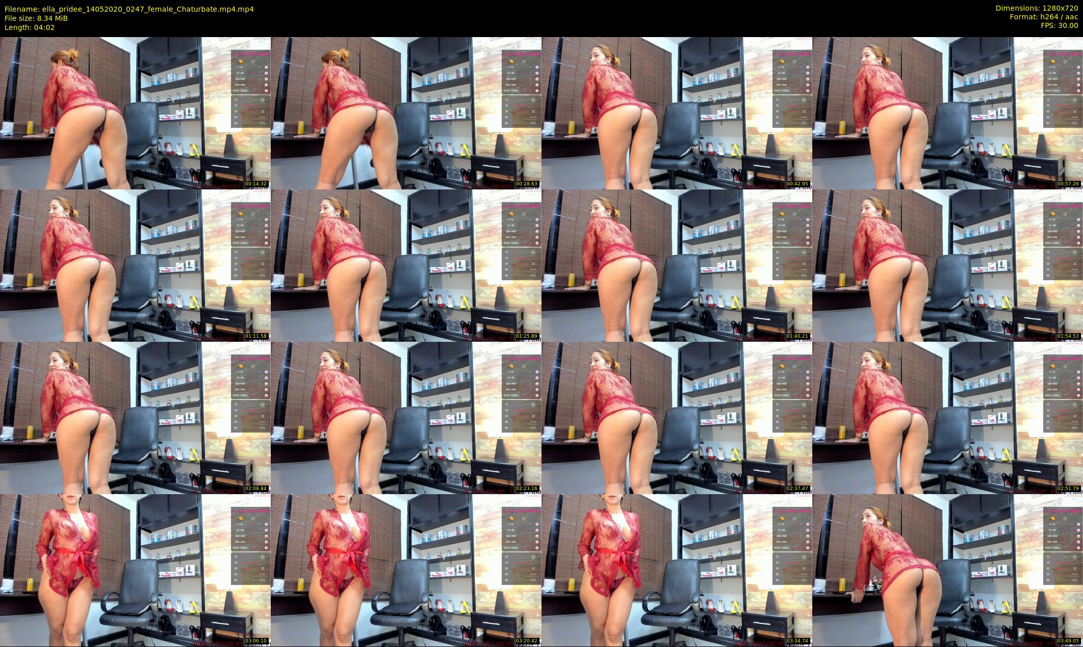 ella_pridee — 5 minute Chaturbate female cam show recording, 720p, May 14, 2020