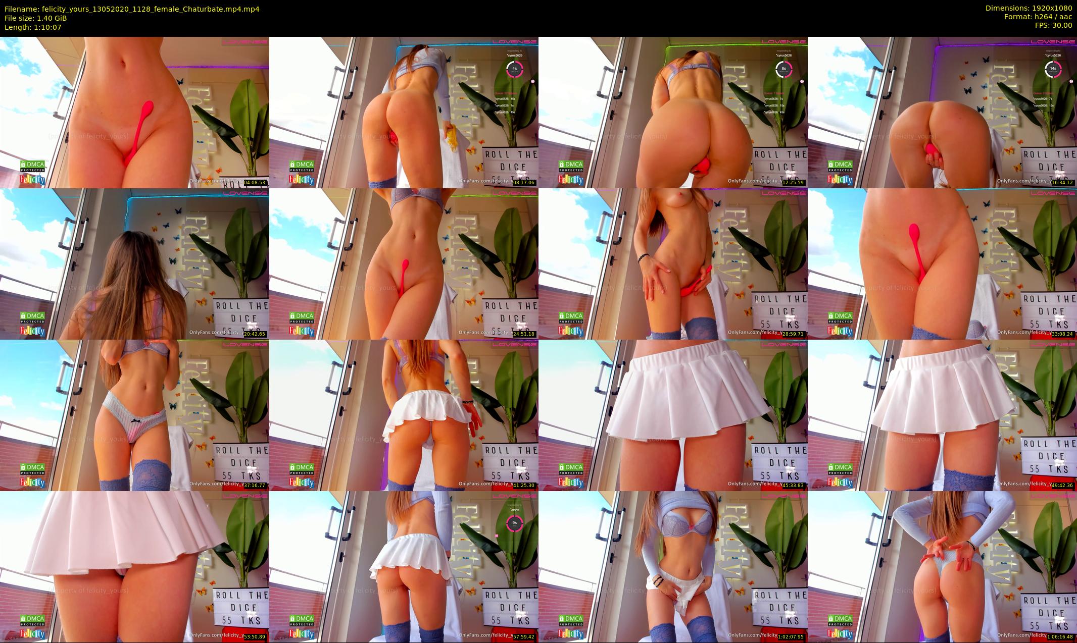 felicity_yours — 71 minute Chaturbate female cam show recording, 1080p, May 13, 2020