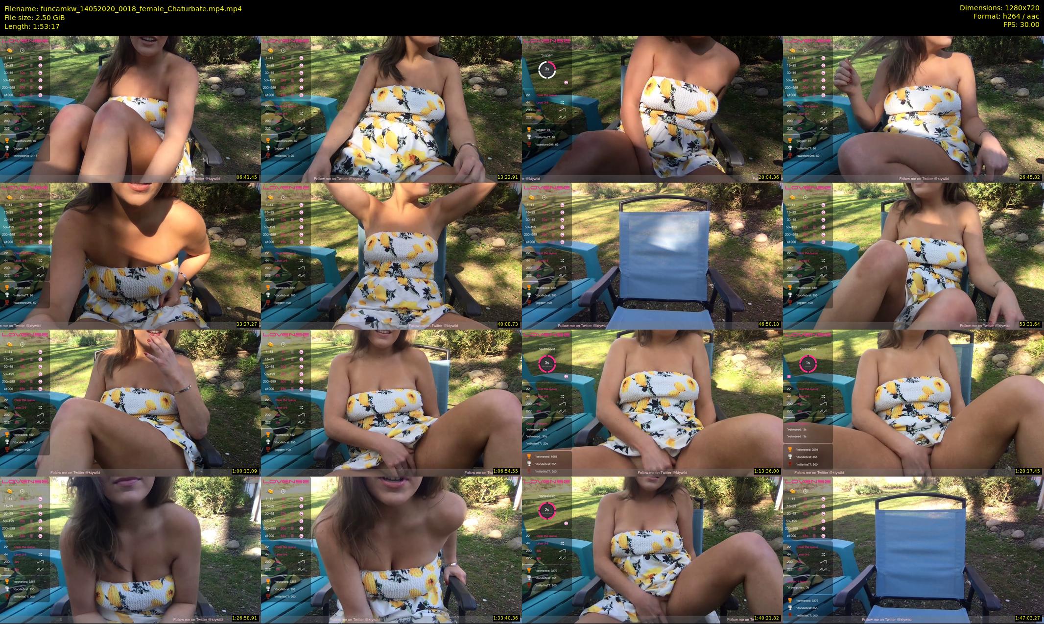 funcamkw — 114 minute Chaturbate female cam show recording, 720p, May 14, 2020