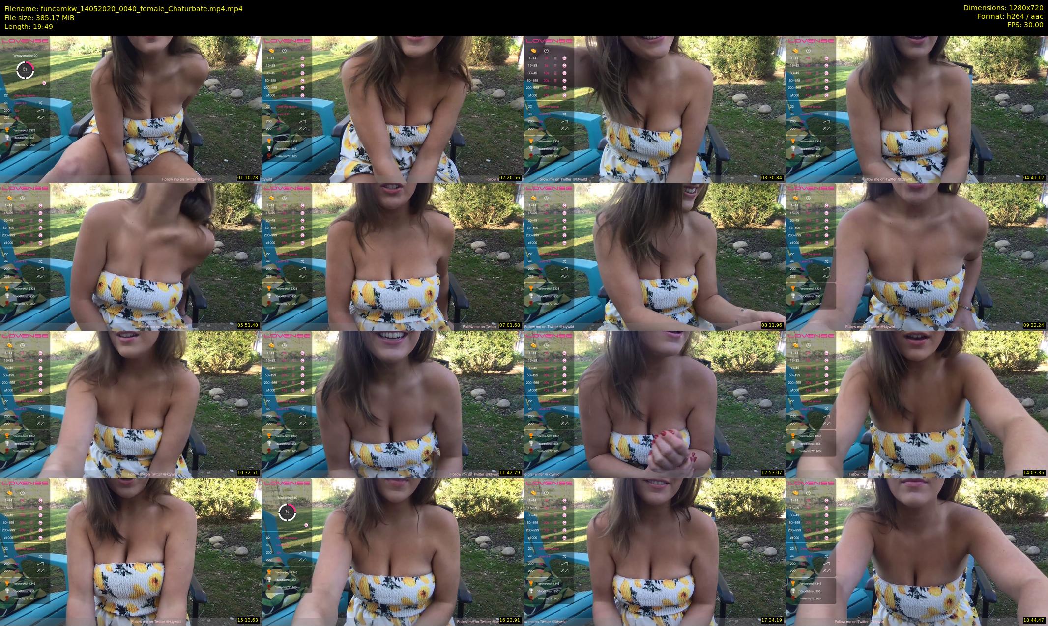 funcamkw — 20 minute Chaturbate female cam show recording, 720p, May 14, 2020