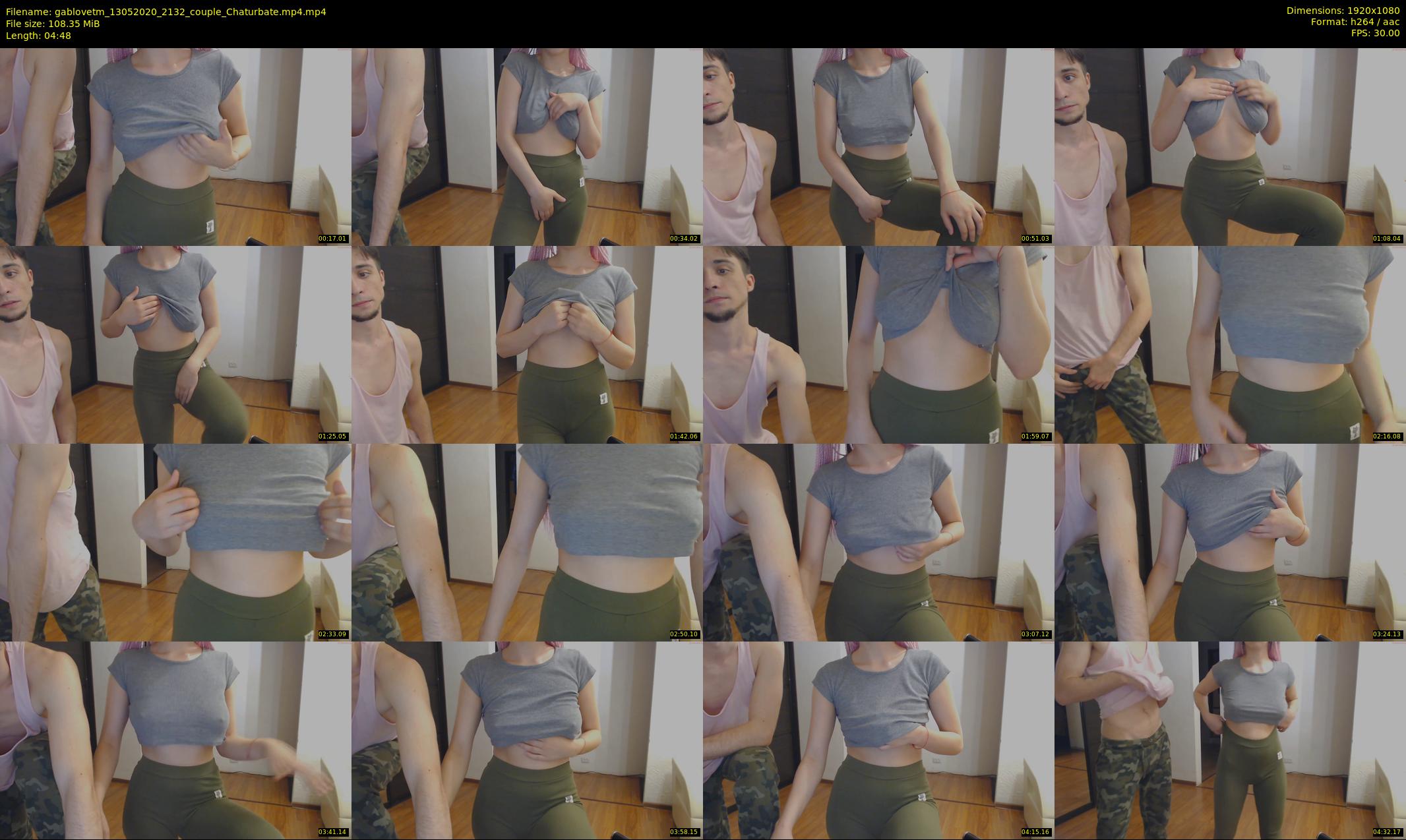 gablovetm — 5 minute Chaturbate couple cam show recording, 1080p, May 13, 2020