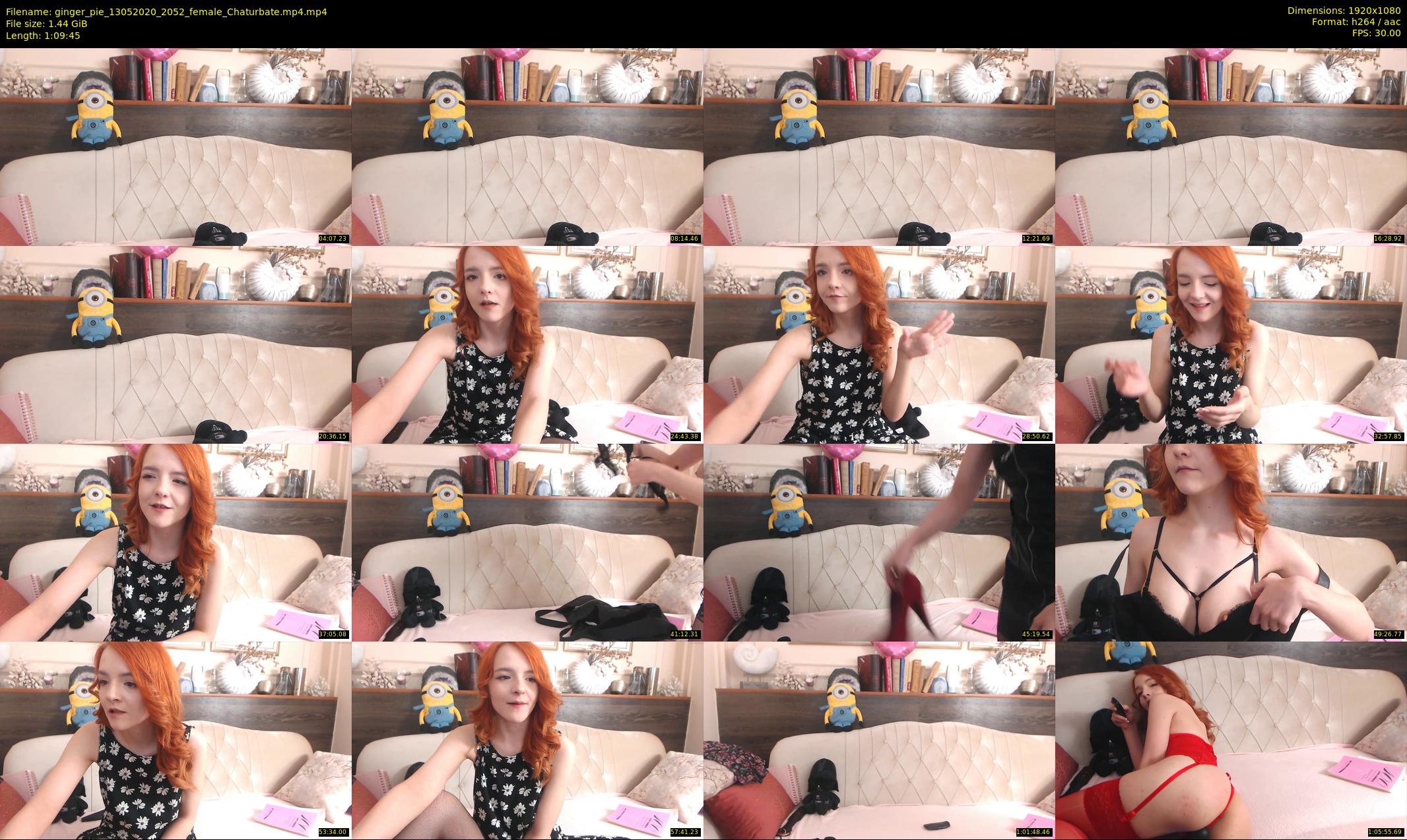 ginger_pie — 70 minute Chaturbate female cam show recording, 1080p, May 13, 2020