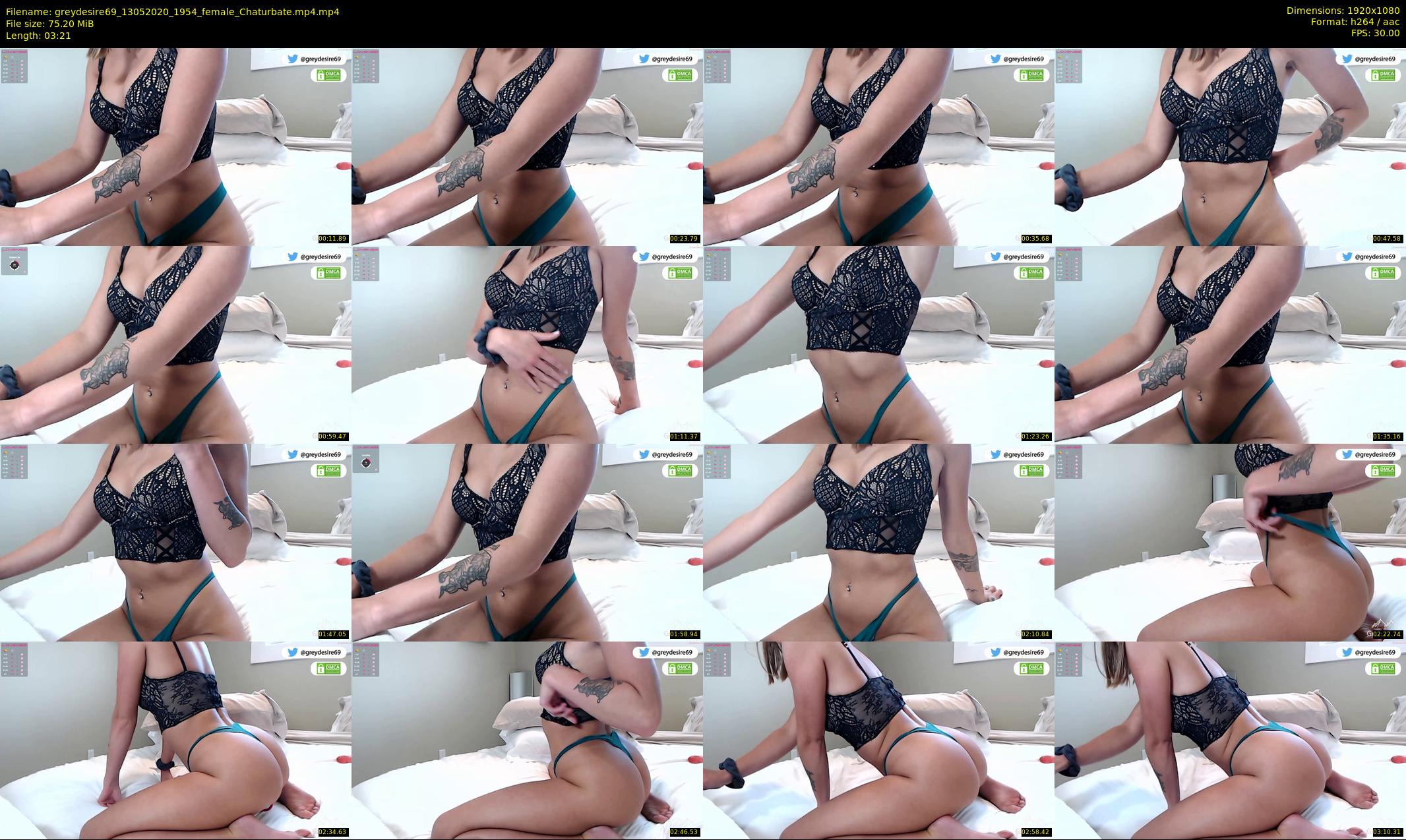 greydesire69 — 4 minute Chaturbate female cam show recording, 1080p, May 13, 2020