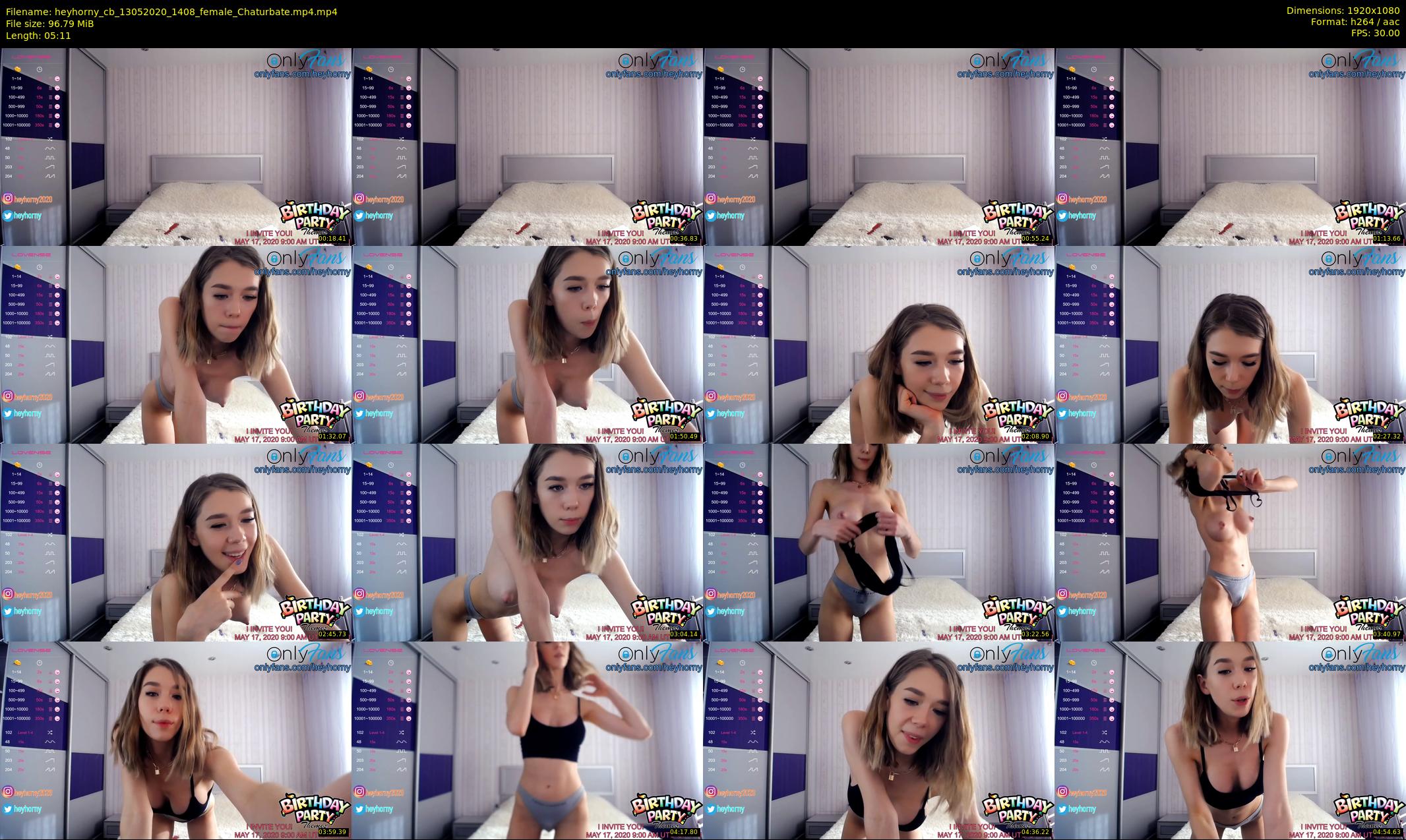 heyhorny_cb — 6 minute Chaturbate couple cam show recording, 1080p, May 13, 2020